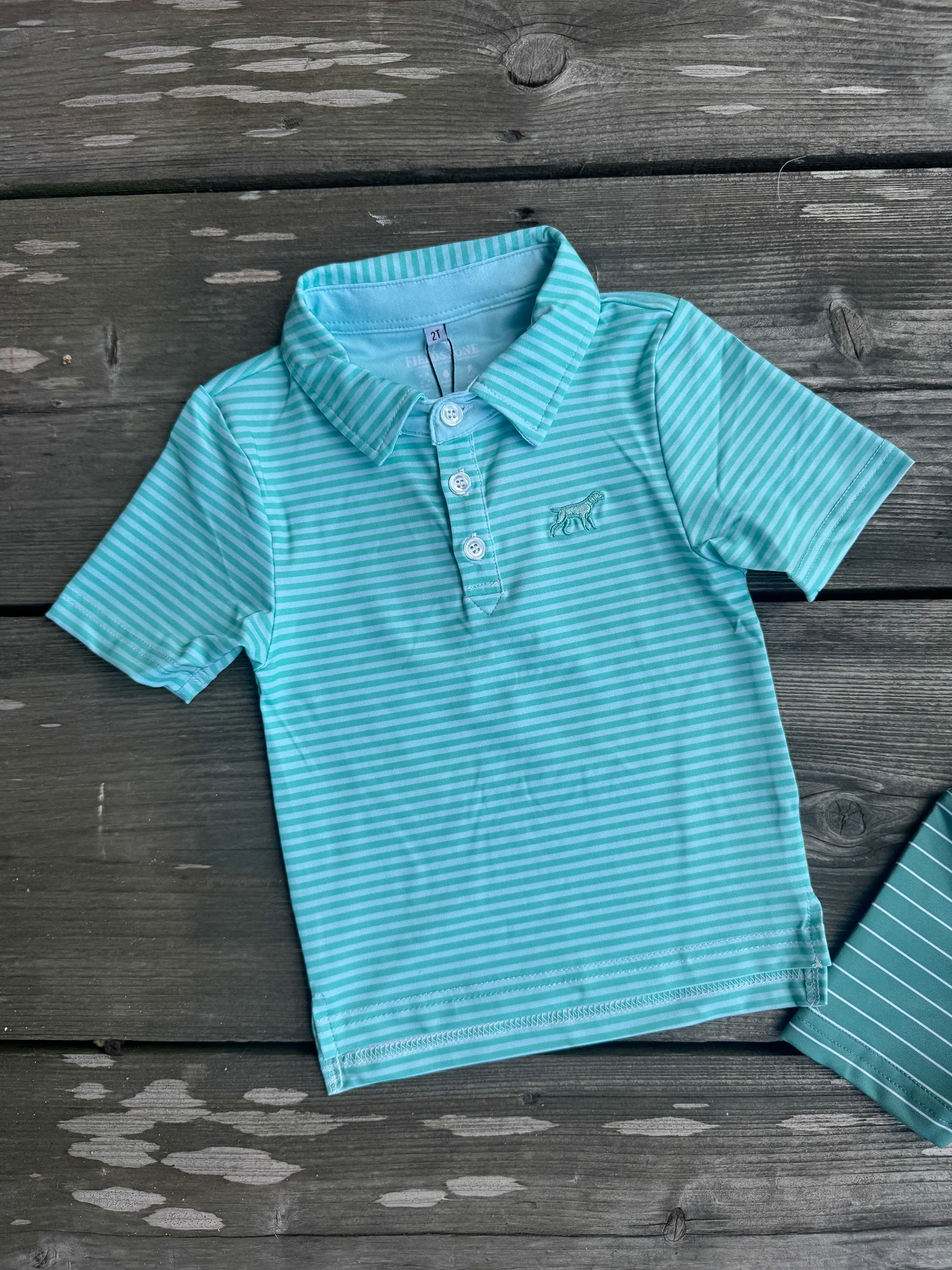 Youth Fieldstone Signature Performance Polo in Seafoam - Image 7