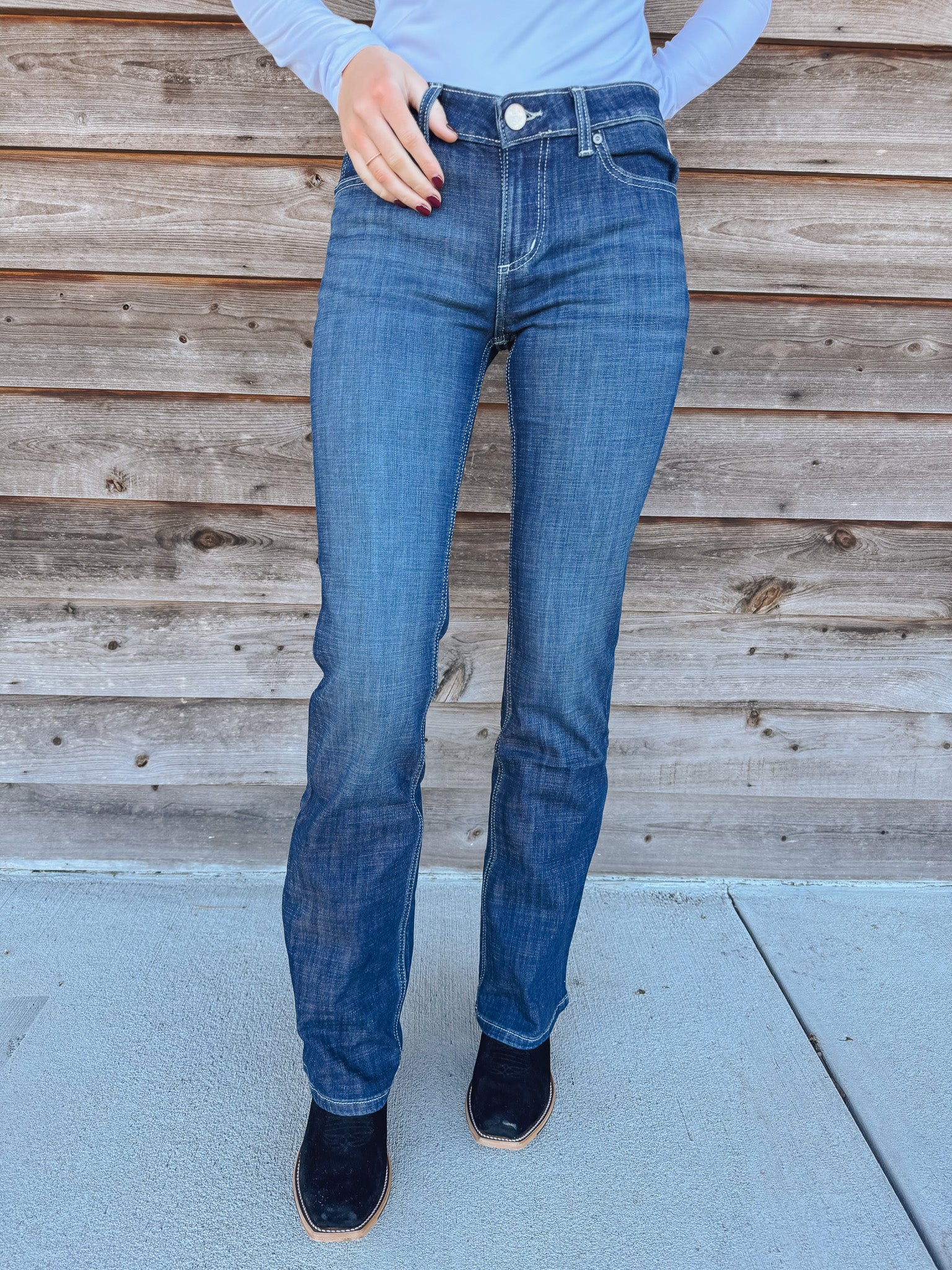 Women's Wrangler Mae Everyday Essential Boot Cut Jean - Image 7
