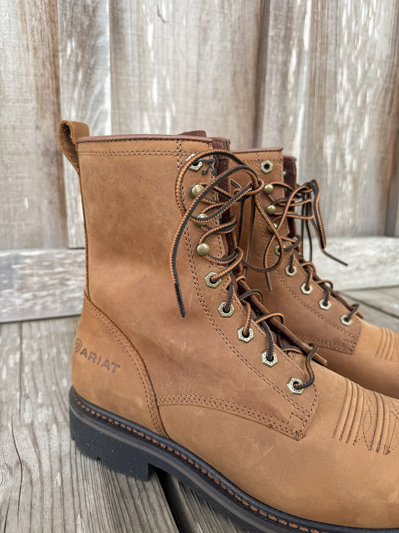 Men's Ariat Cascade 8" Wide Square Toe Work Boot - Image 3