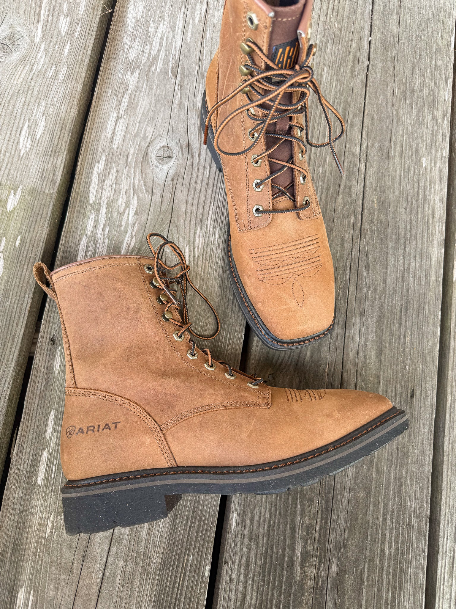Men's Ariat Cascade 8" Wide Square Toe Work Boot - Image 4