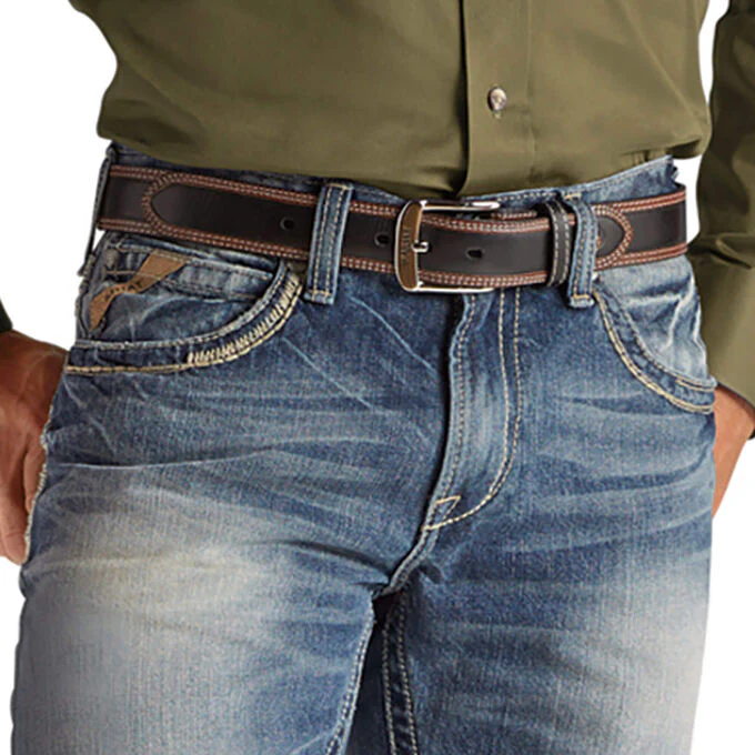 Men's Ariat M5 Slim Gambler Stackable Straight Leg Jean - Image 3