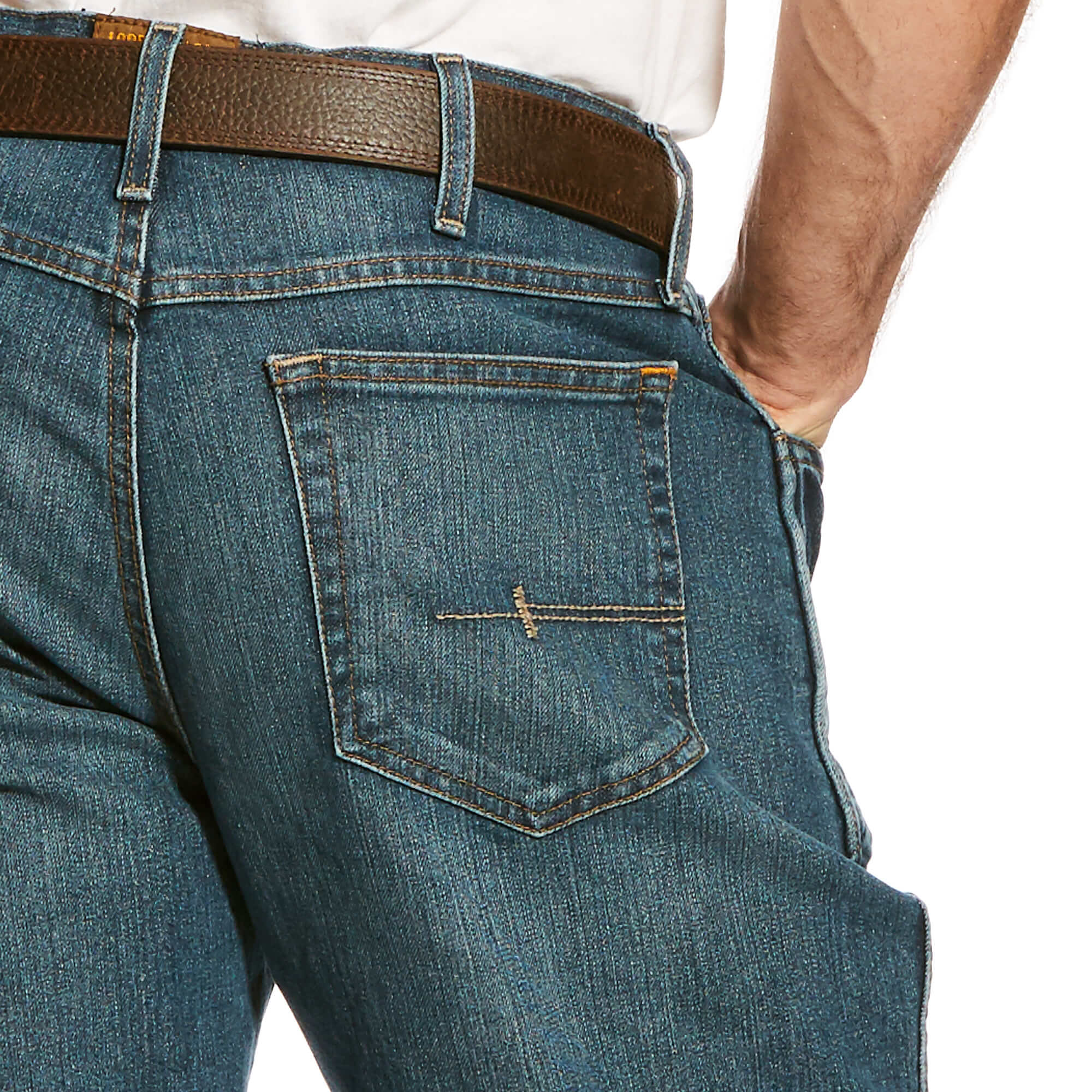 Men's Ariat Rebar M4 Relaxed DuraStretch Basic Boot Cut Jean - Image 4