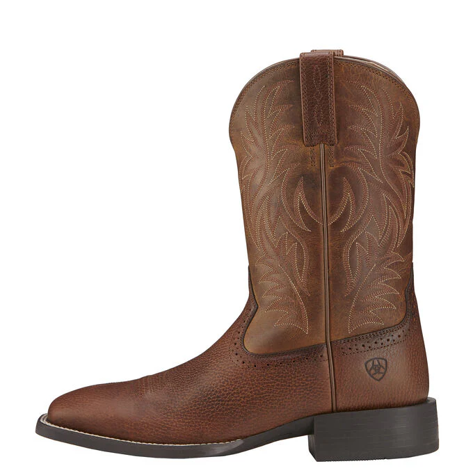 Men's Ariat Sport Wide Square Toe Western Boots - Image 3
