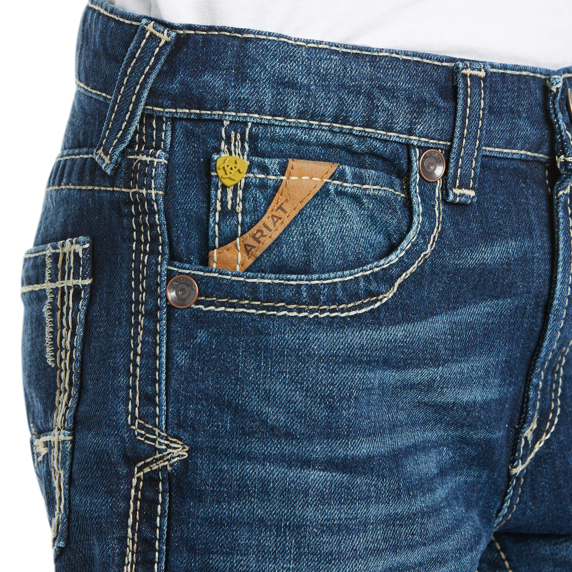 Ariat Boy's B5 Slim Boundary Stackable Straight Leg Jean - Image 4