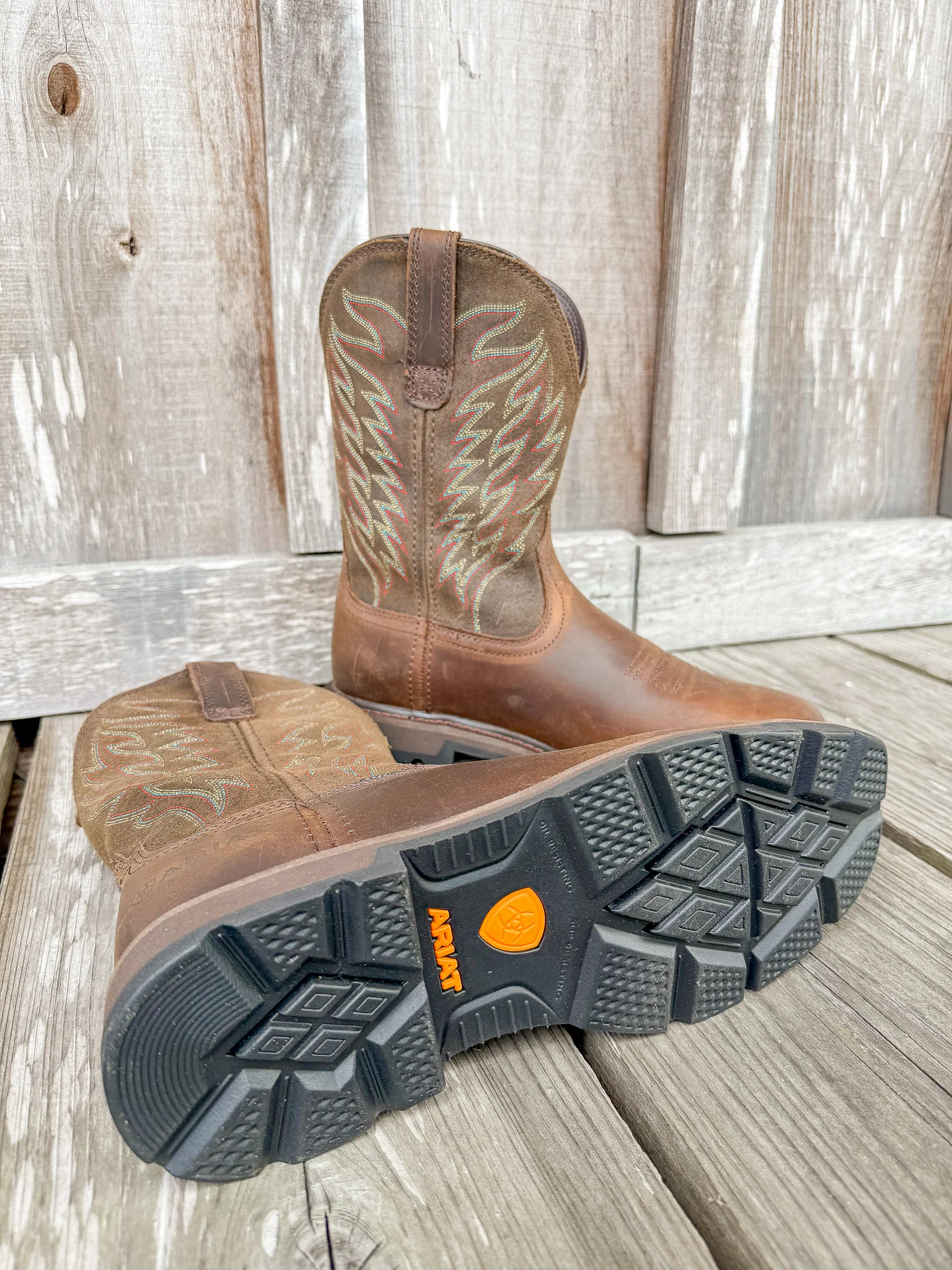 Men's Ariat Groundbreaker Wide Square Toe Steel Toe Work Boot - Image 3