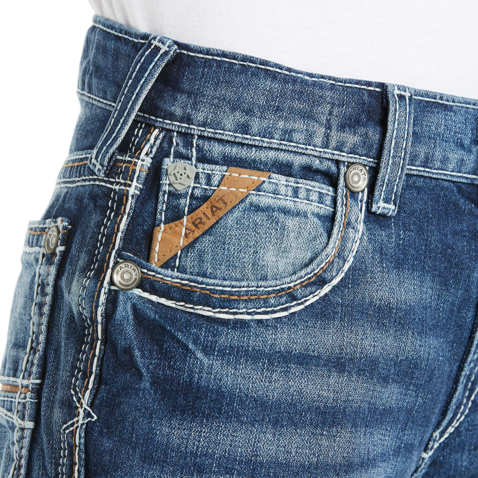 Ariat Boy's B4 Relaxed Coltrane Boot Cut Jean - Image 5