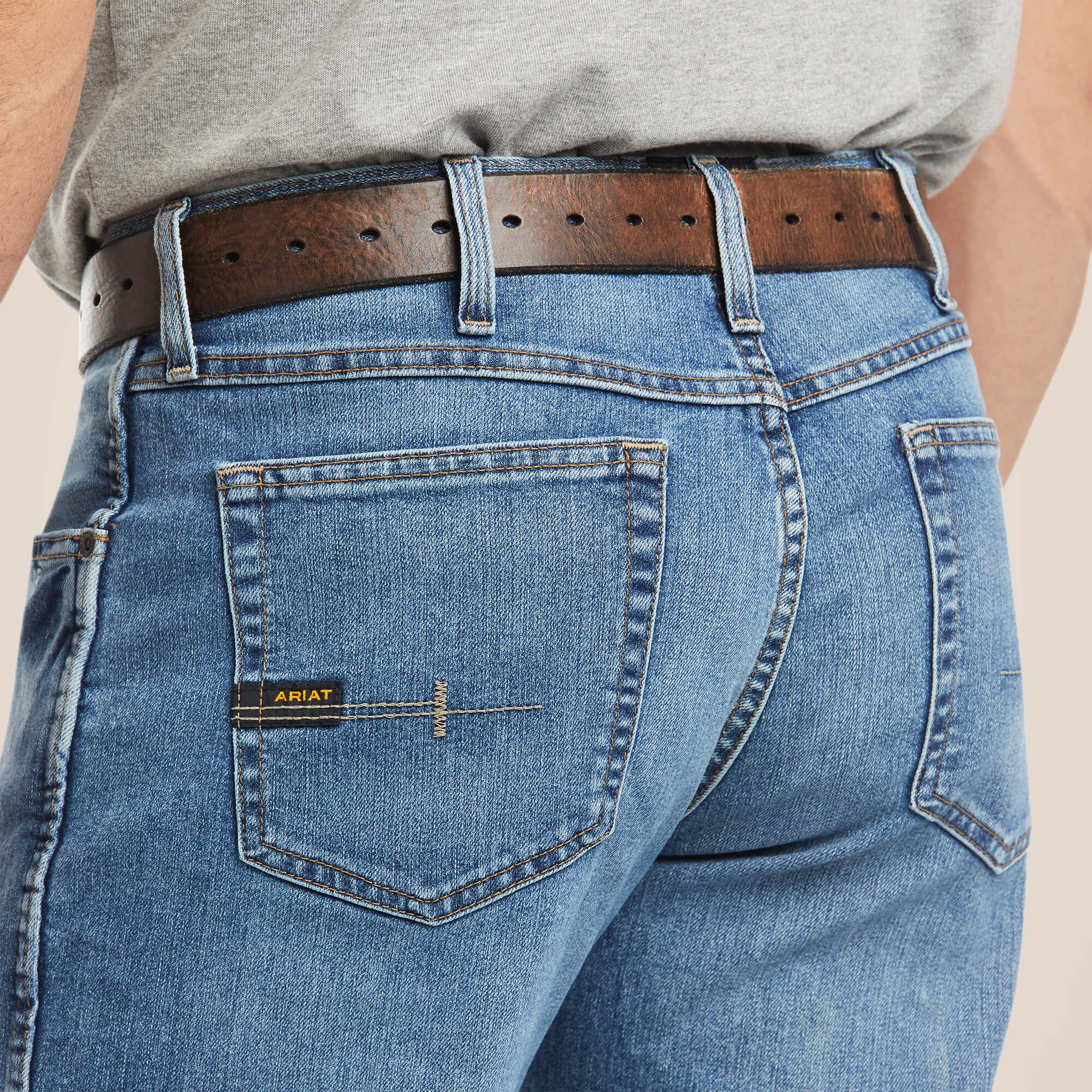 Men's Ariat Rebar m4 Relaxed DuraStretch Basic Boot Cut Jean - Image 6