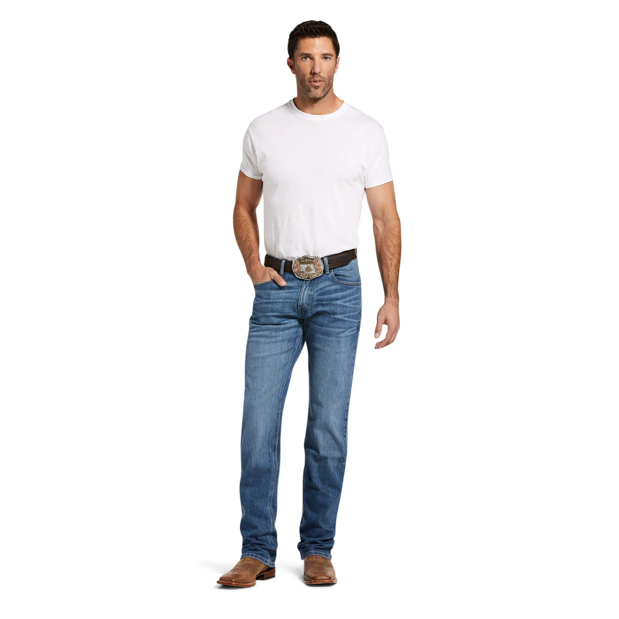 MEN'S ARIAT M2 RELAXED STRETCH LEGACY BOOT CUT JEAN - Image 8