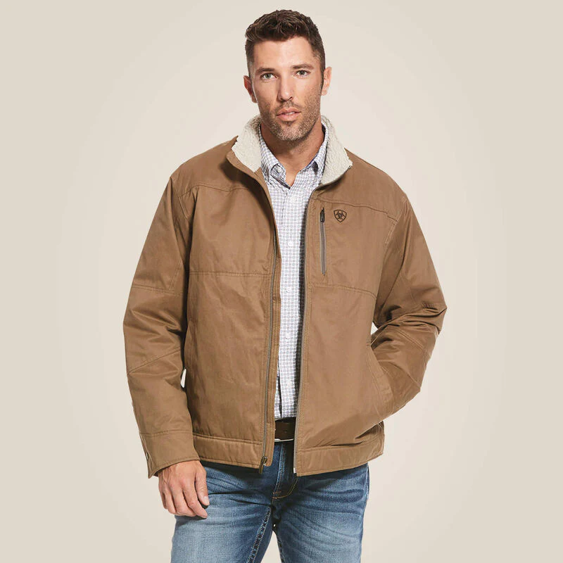 Ariat Men's Grizzly Canvas Jacket in Cub - Image 2