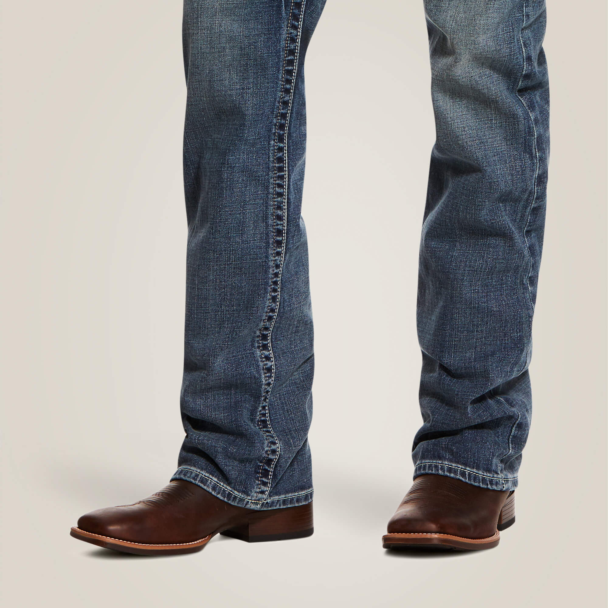 Men's Ariat M5 Slim Stretch Adkins Stackable Straight Leg Jeans - Image 3
