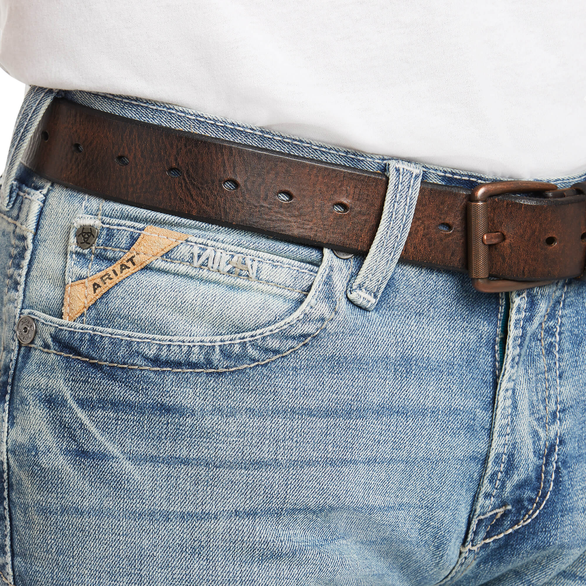 Men's Ariat M7 Rocker Stretch Stirling Stackable Straight Leg Jean - Image 4