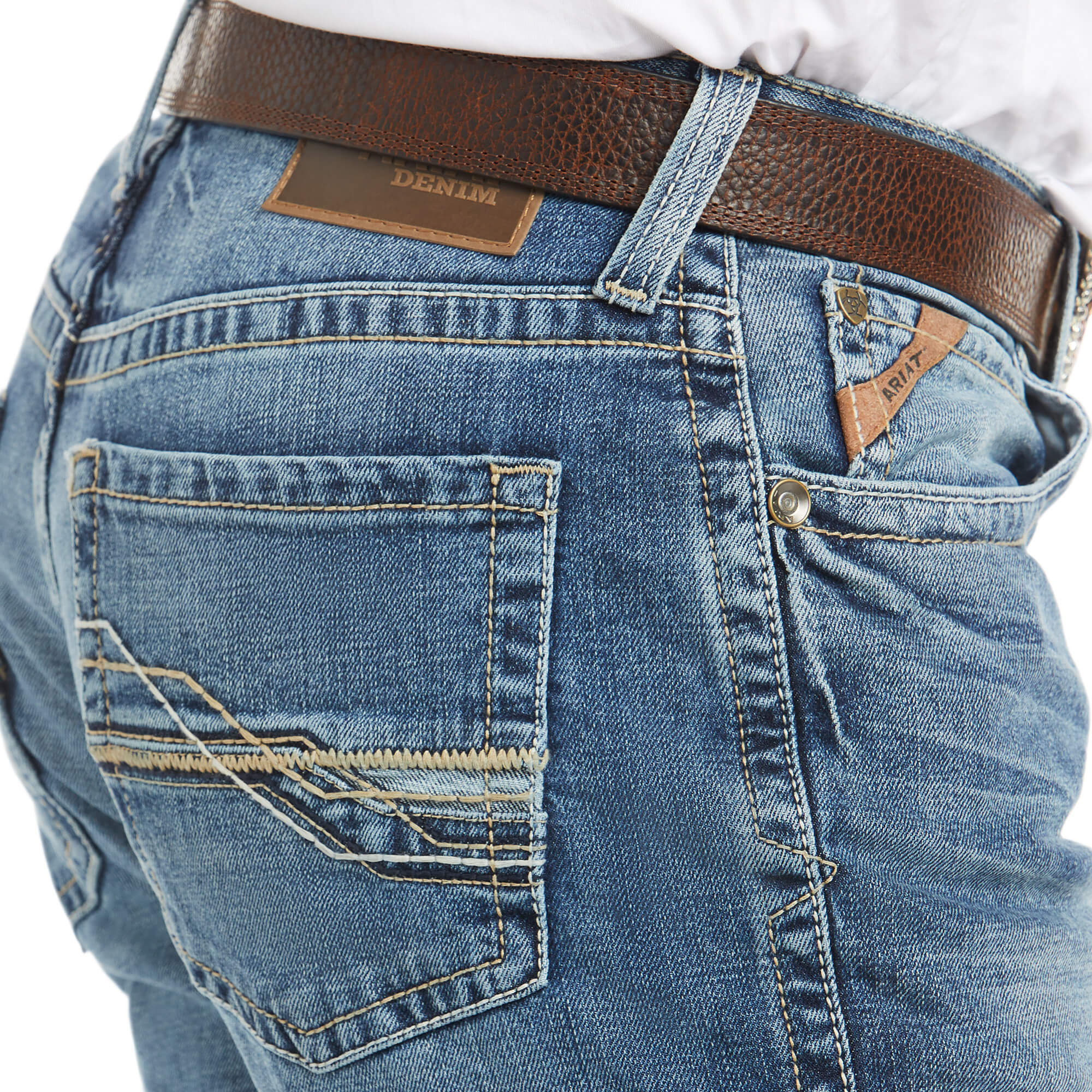 Ariat Men's M4 Shoreway Dakota Relaxed Fit Straight Leg Jeans - Image 3