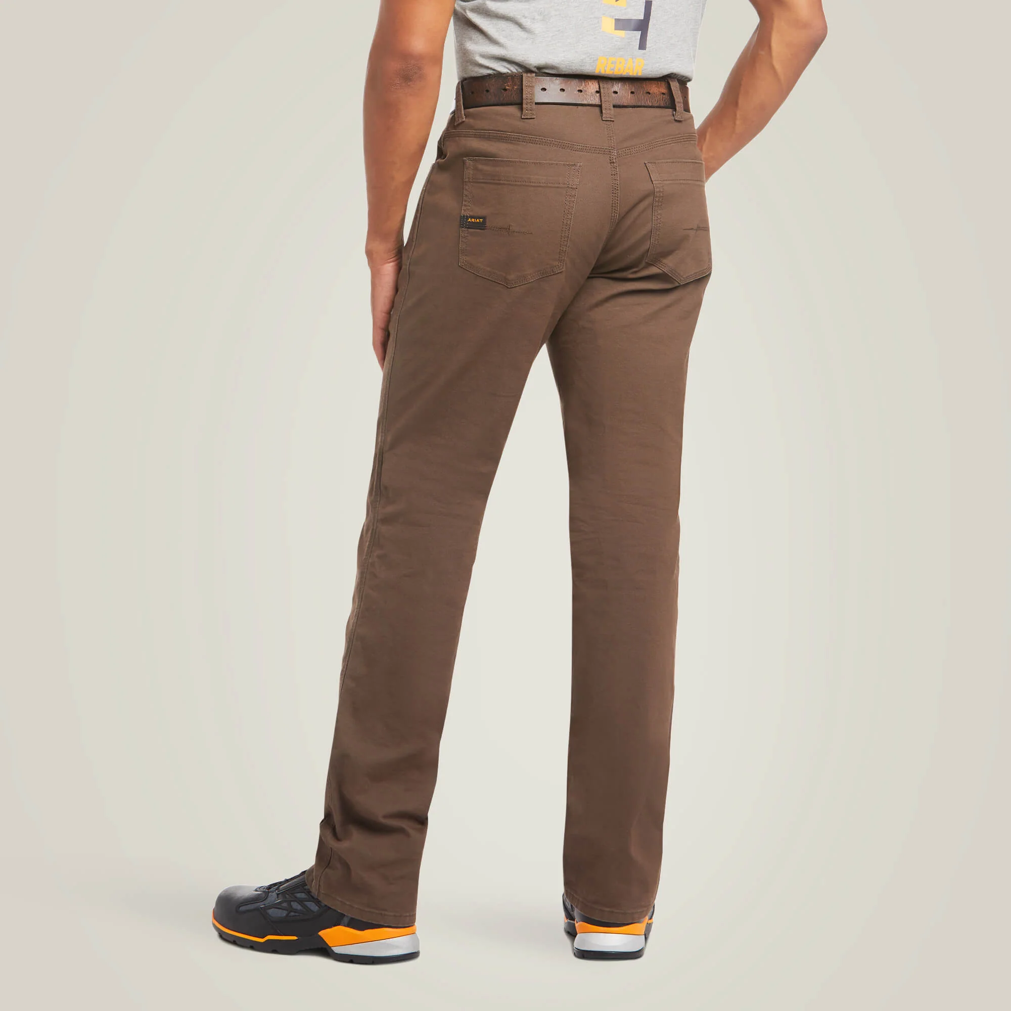 Men's Ariat Rebar M4 Low Rise DuraStretch Made Tough Stackable Straight Leg Pant - Image 4