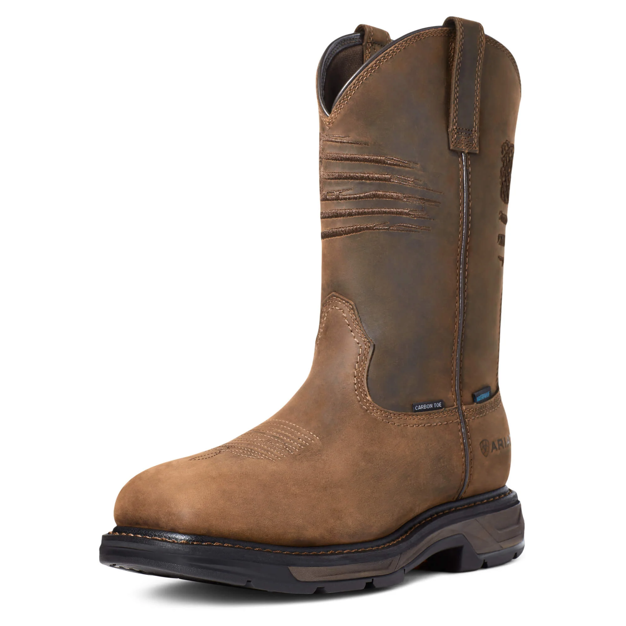 Men's Ariat WorkHog XT Patriot Waterproof Carbon Toe Work Boot - Image 6