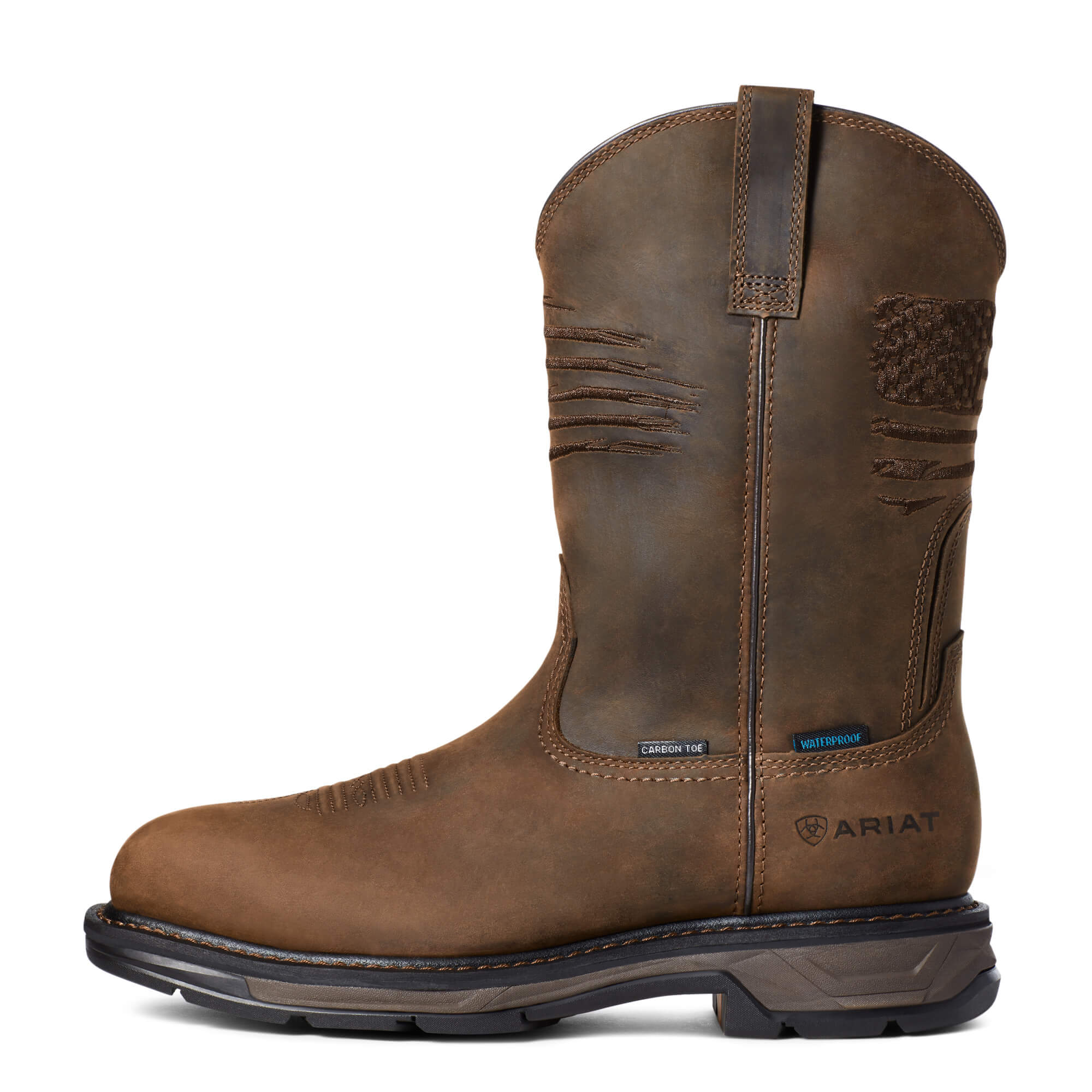 Men's Ariat WorkHog XT Patriot Waterproof Carbon Toe Work Boot - Image 7