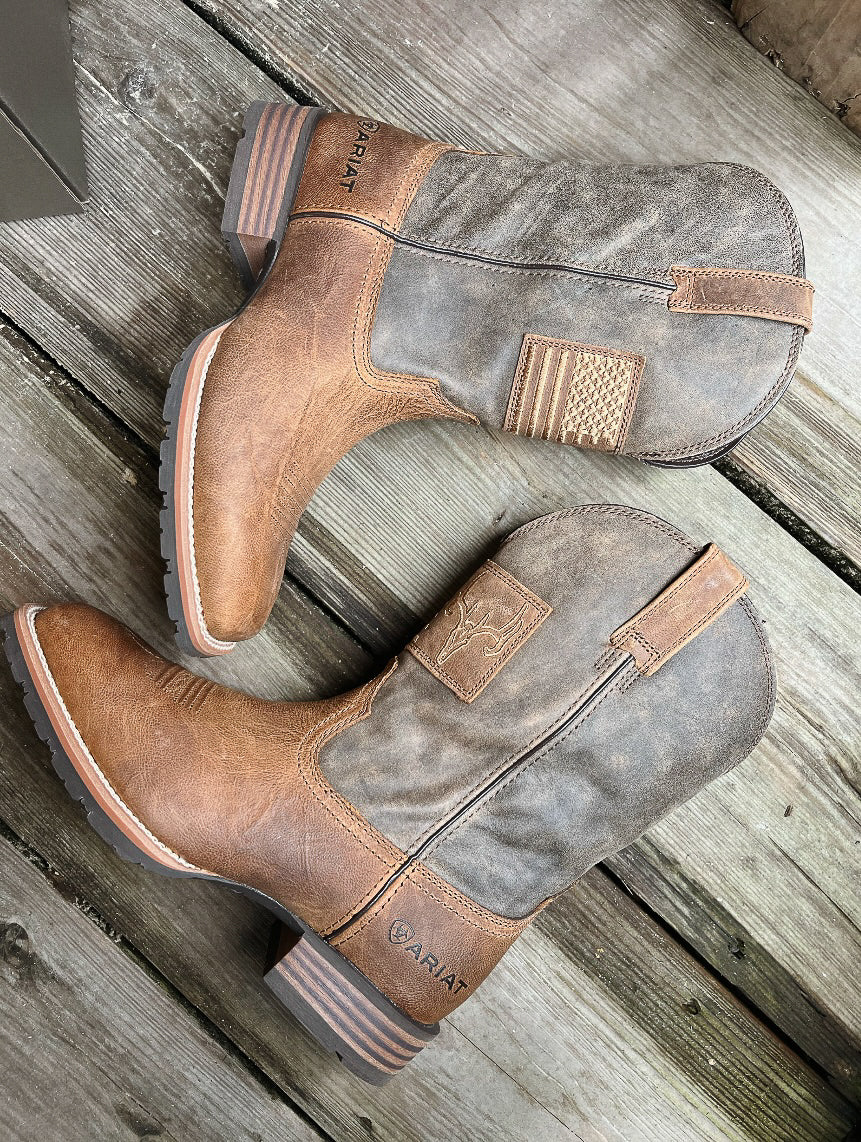 Men's Ariat Hybrid Patriot Country Western Boot - Image 2