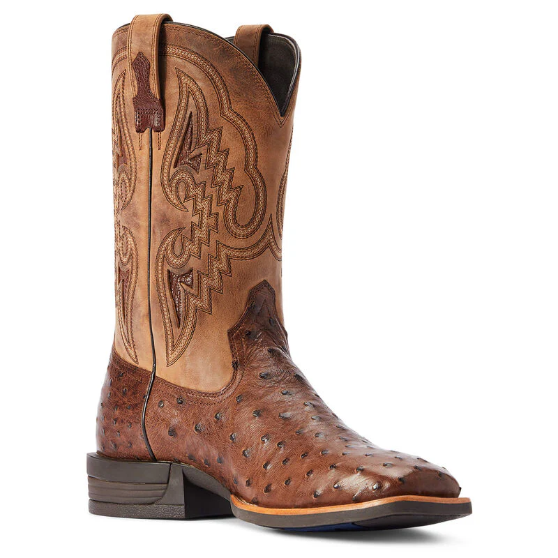 Men's Ariat Dagger Full Quill Ostrich Western Boots - Image 4