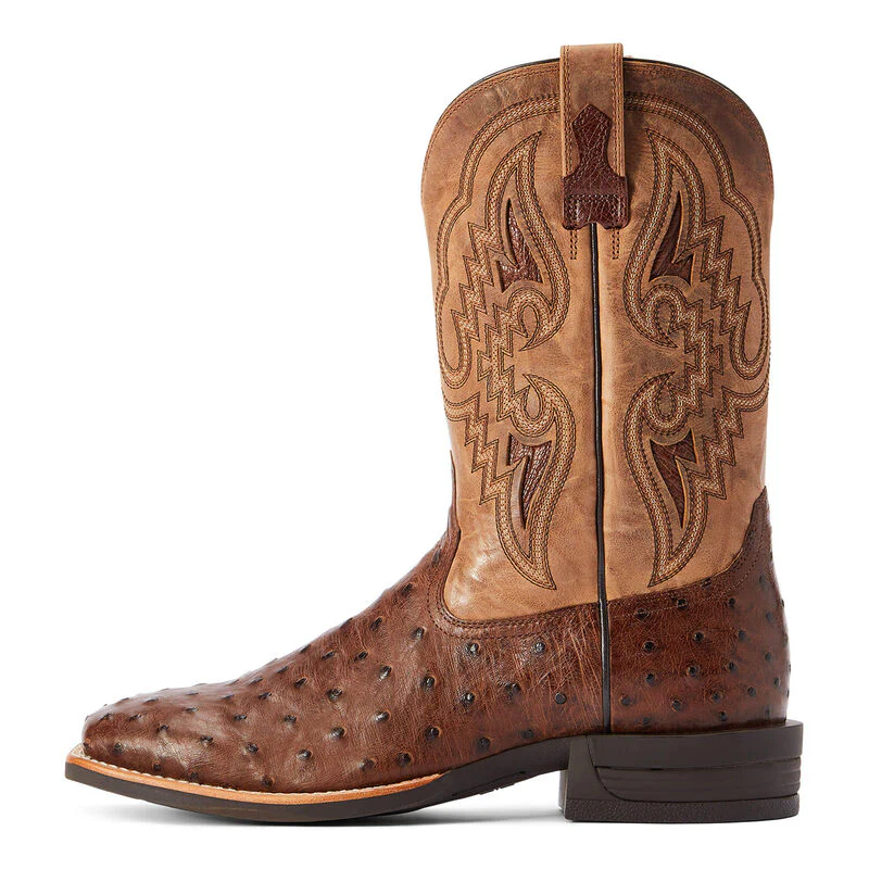 Men's Ariat Dagger Full Quill Ostrich Western Boots - Image 5