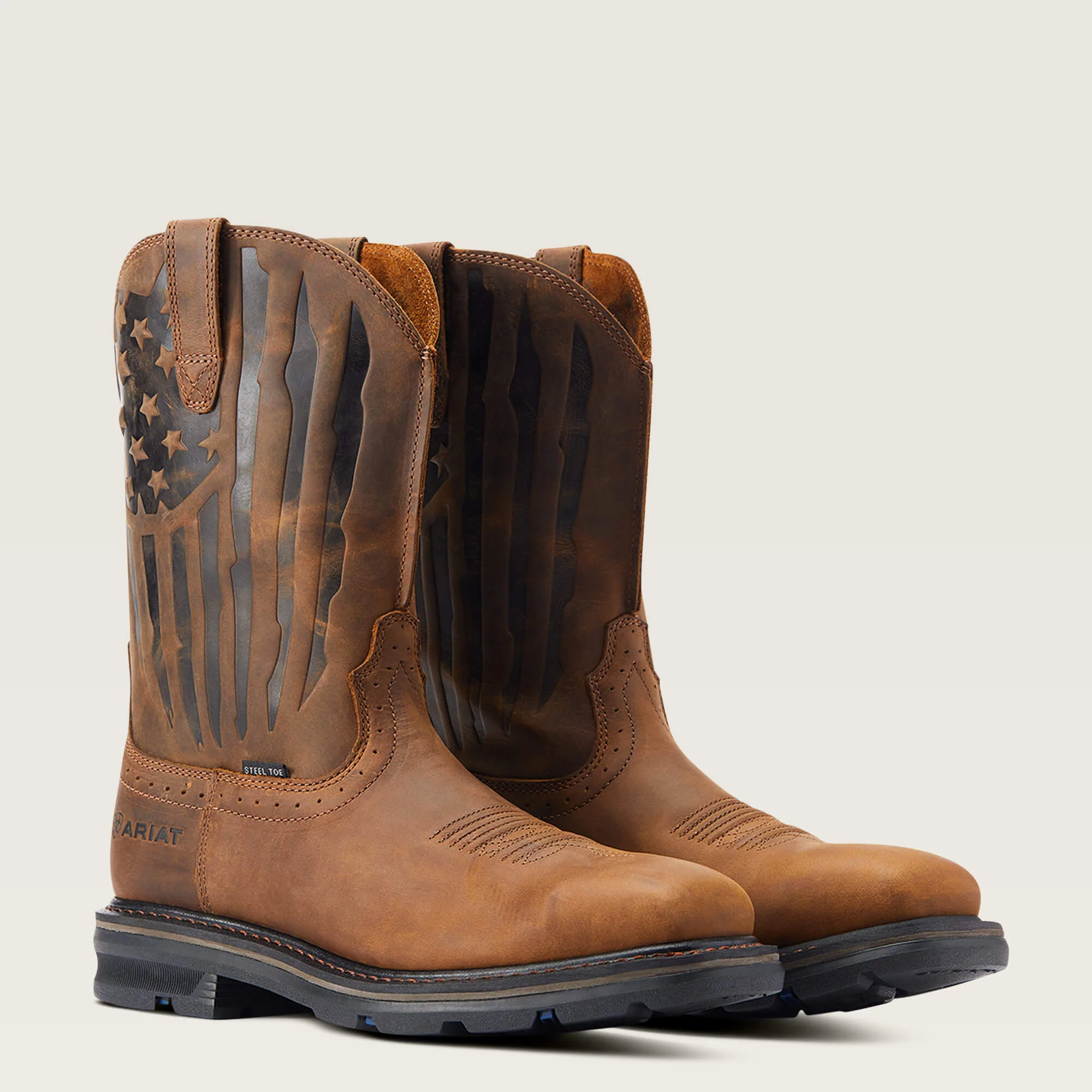 Men's Ariat Sierra Shock Shield Patriot Steel Toe Work Boot - Image 11