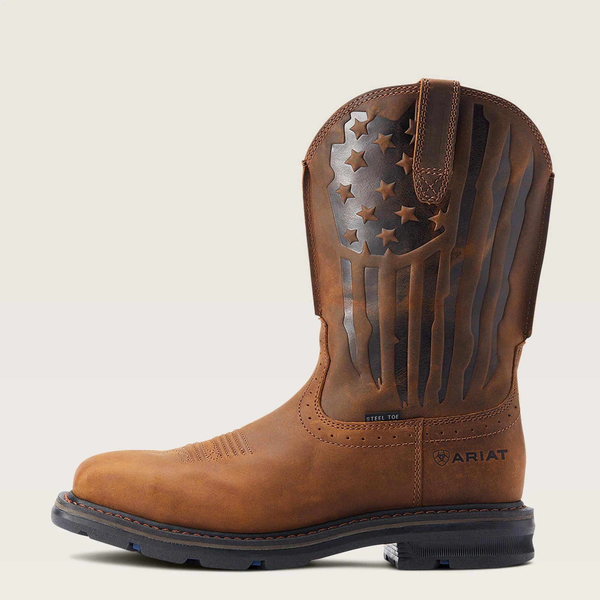 Men's Ariat Sierra Shock Shield Patriot Steel Toe Work Boot - Image 6