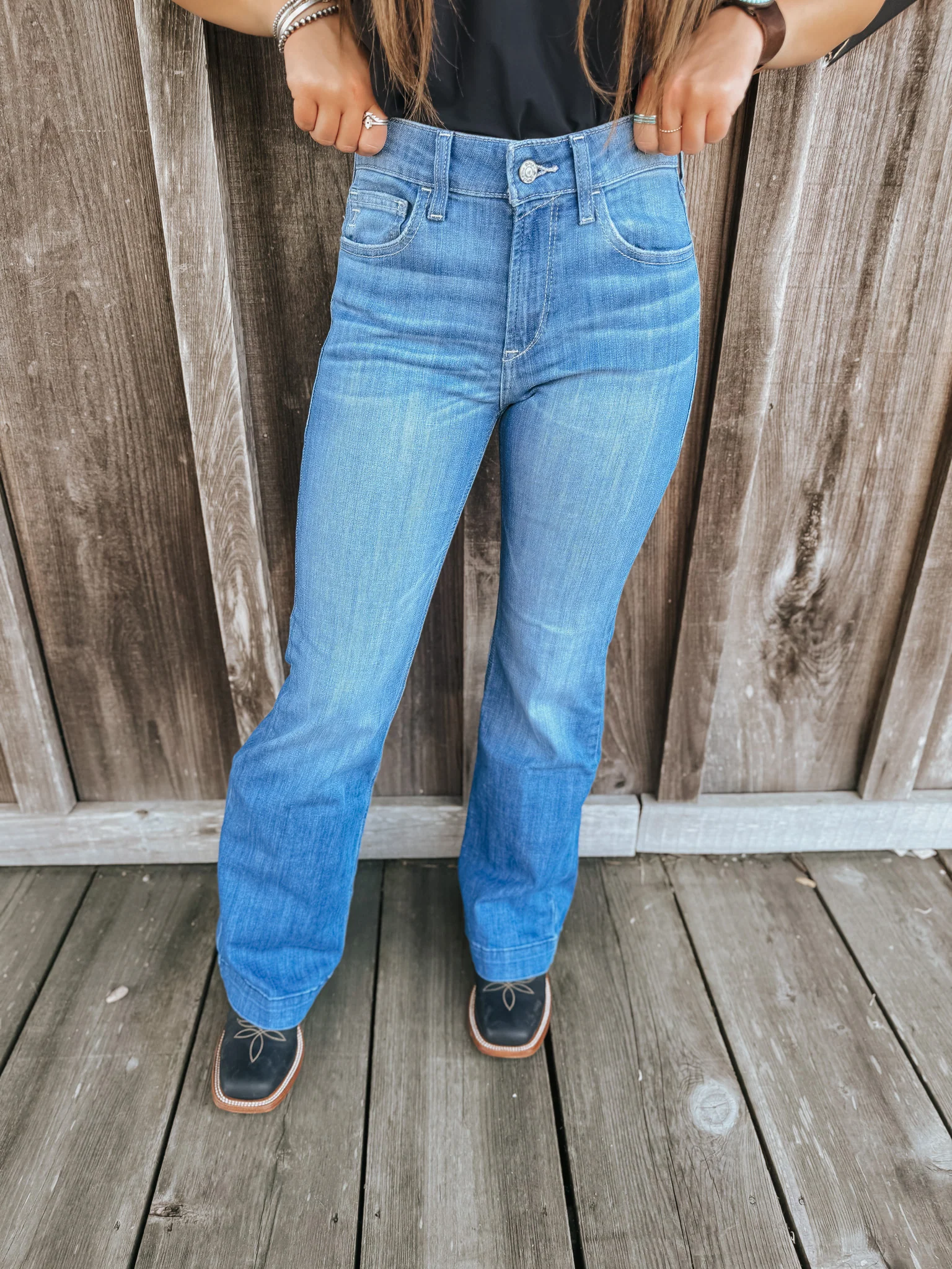 Women's Ariat High Rise Clair Slim Trouser Jeans - Image 20