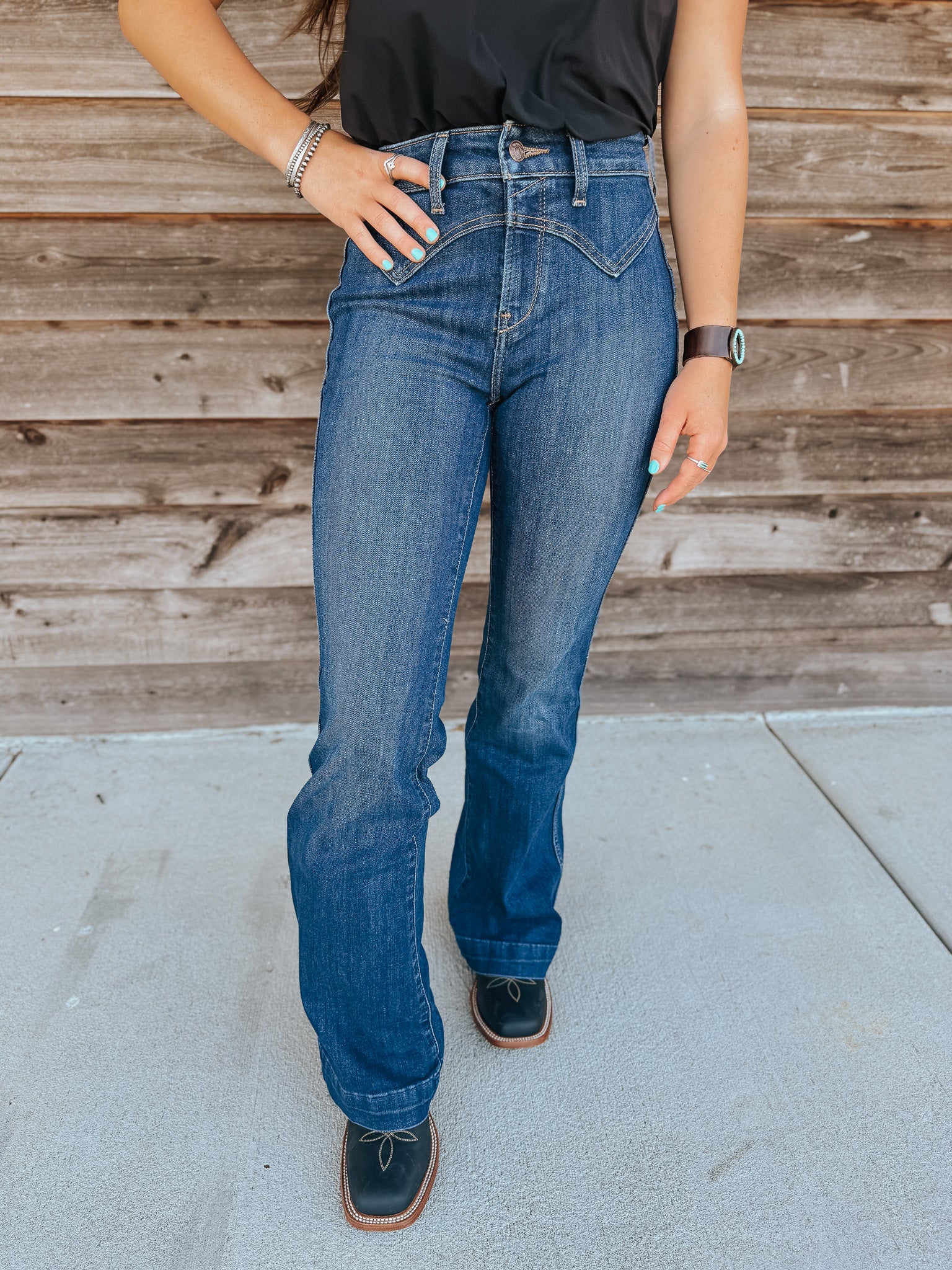 Women's Ariat High Rise Fiorella Slim Trouser Jeans - Image 10