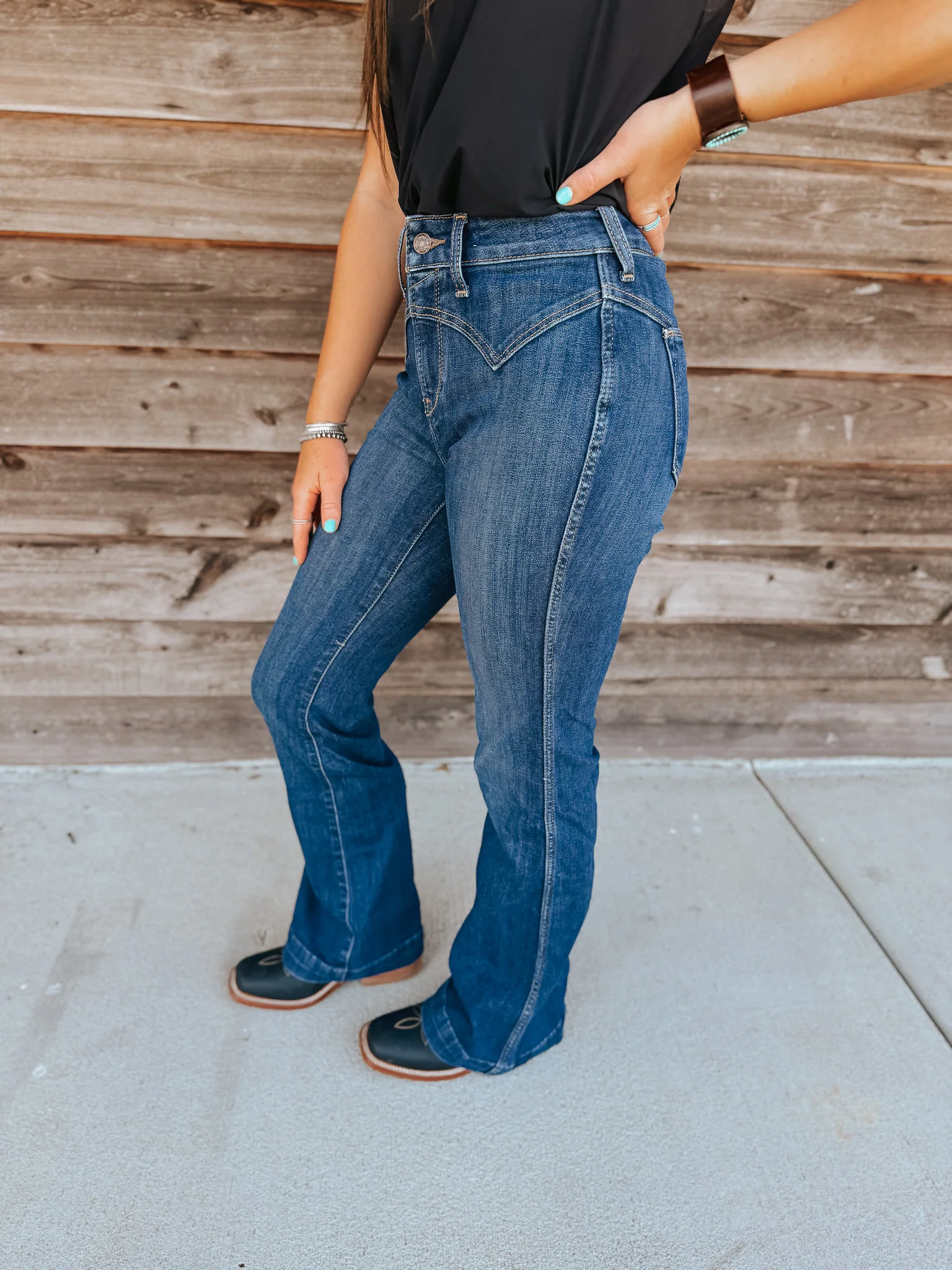 Women's Ariat High Rise Fiorella Slim Trouser Jeans - Image 12