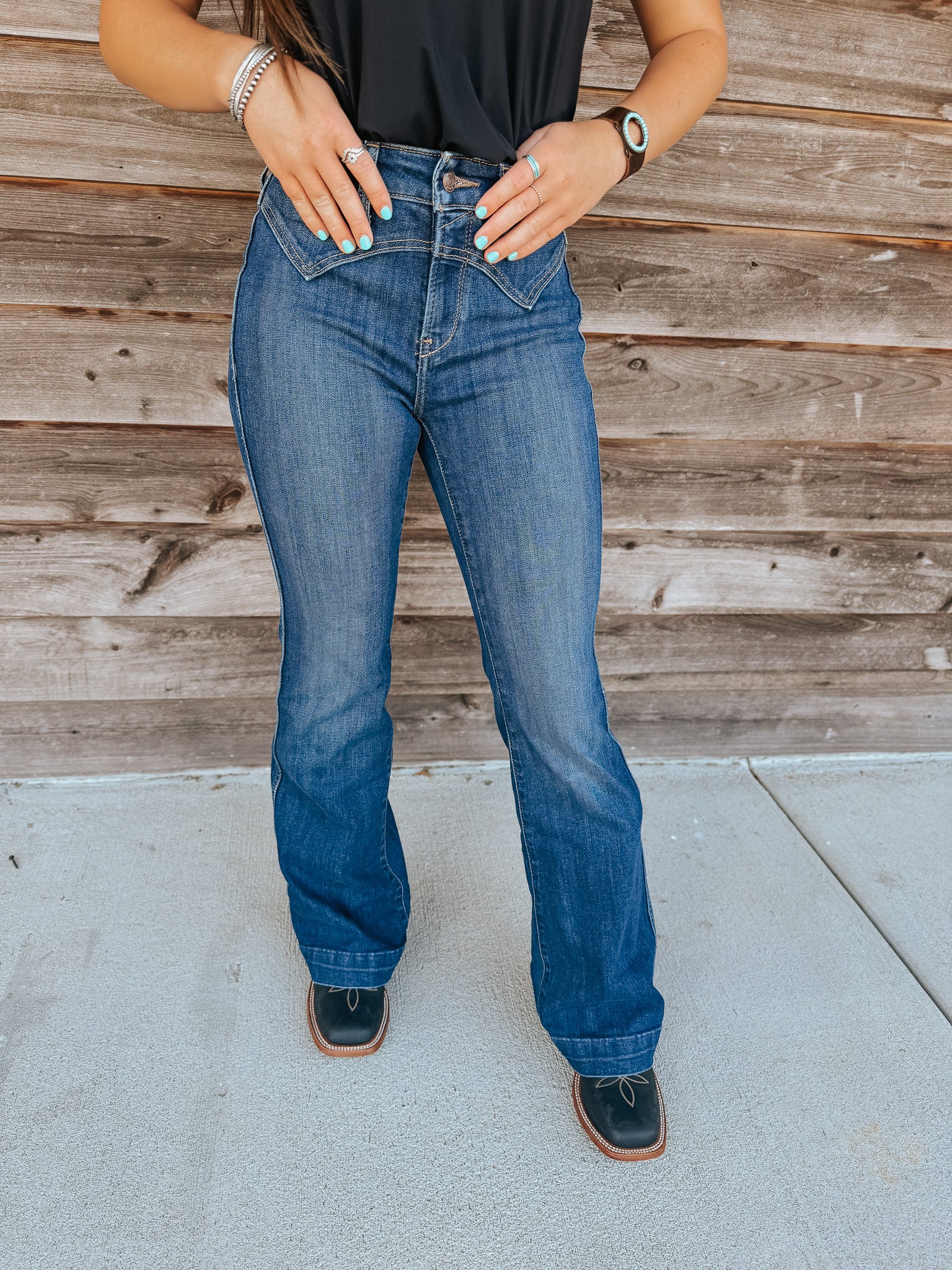 Women's Ariat High Rise Fiorella Slim Trouser Jeans - Image 14