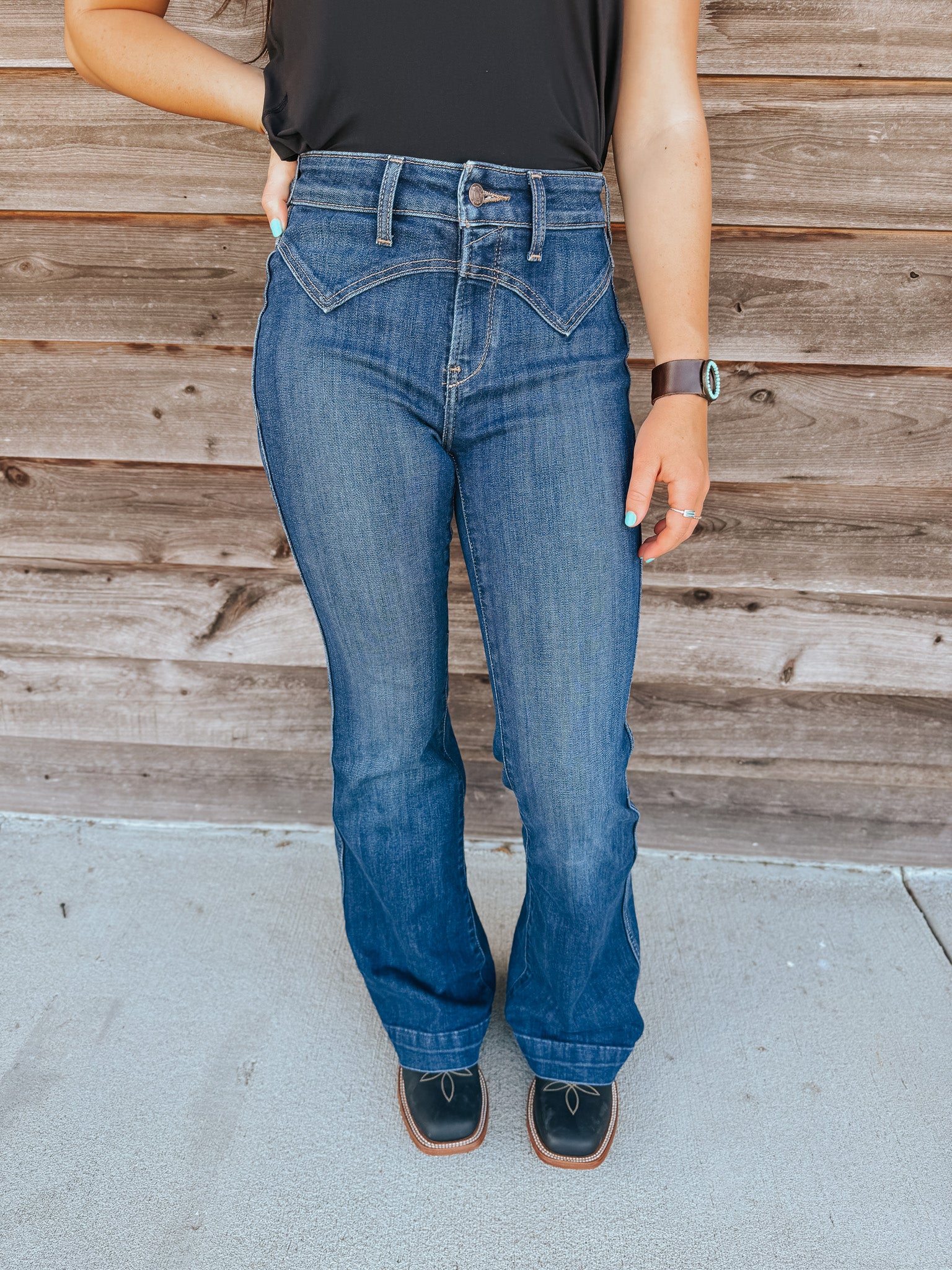 Women's Ariat High Rise Fiorella Slim Trouser Jeans - Image 15