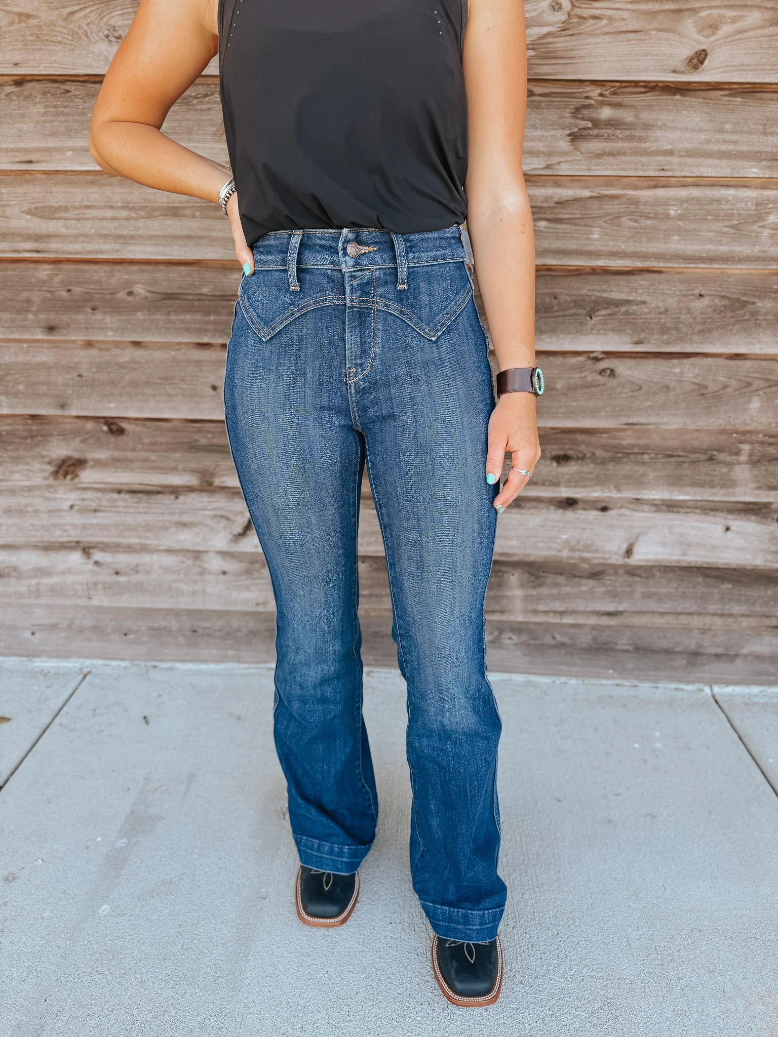 Women's Ariat High Rise Fiorella Slim Trouser Jeans - Image 9