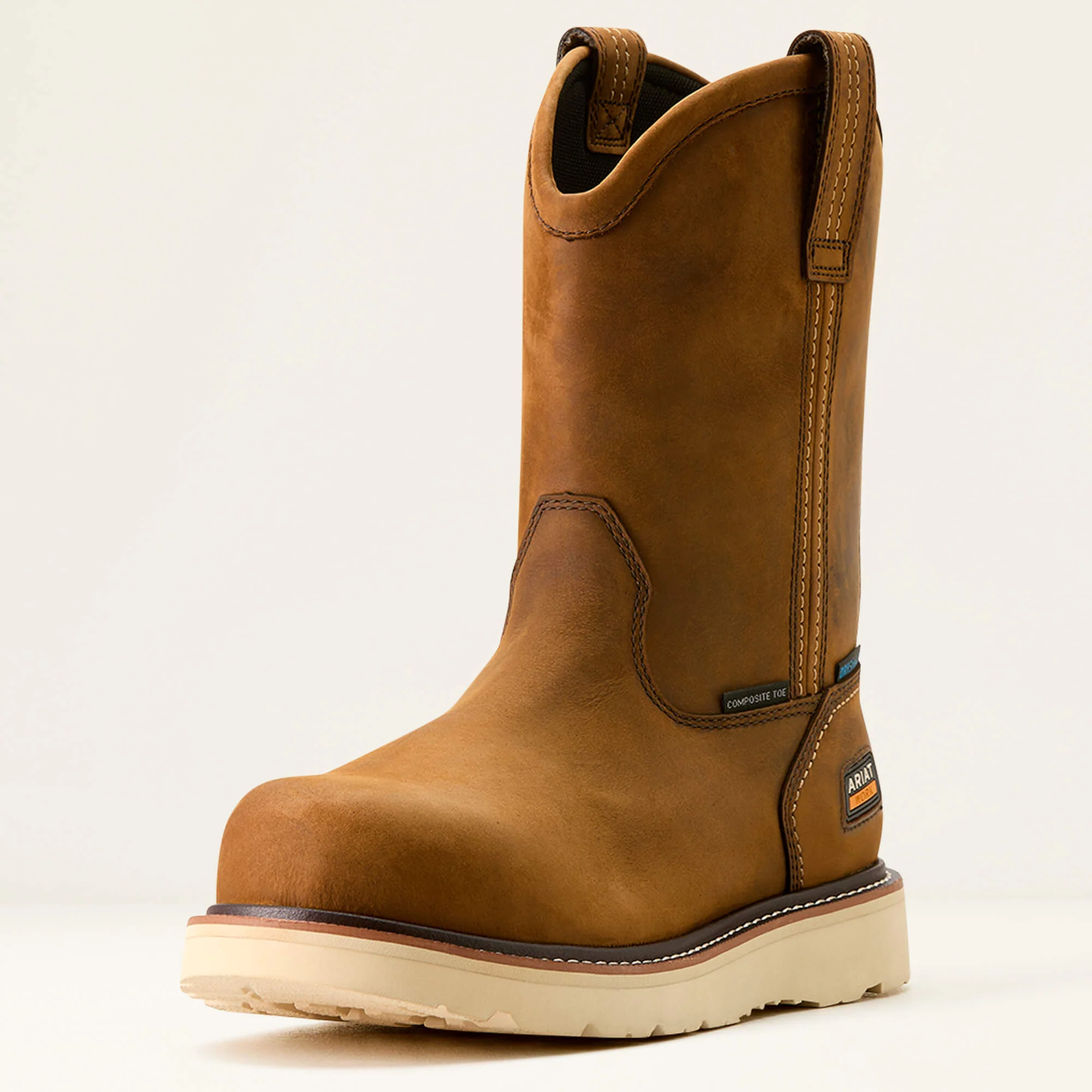 Men's Ariat Rebar Wedge Pull-On Waterproof Composite Toe Work Boot - Image 6