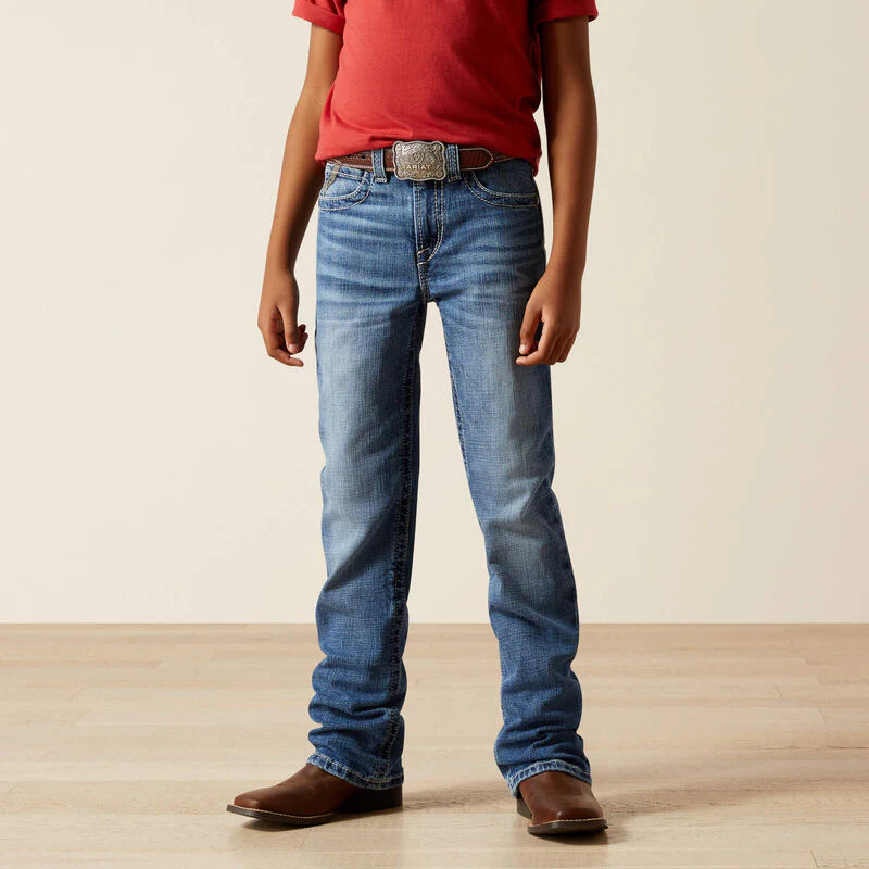 Ariat Boy's B4 Relaxed August Boot Cut Jeans - Image 2
