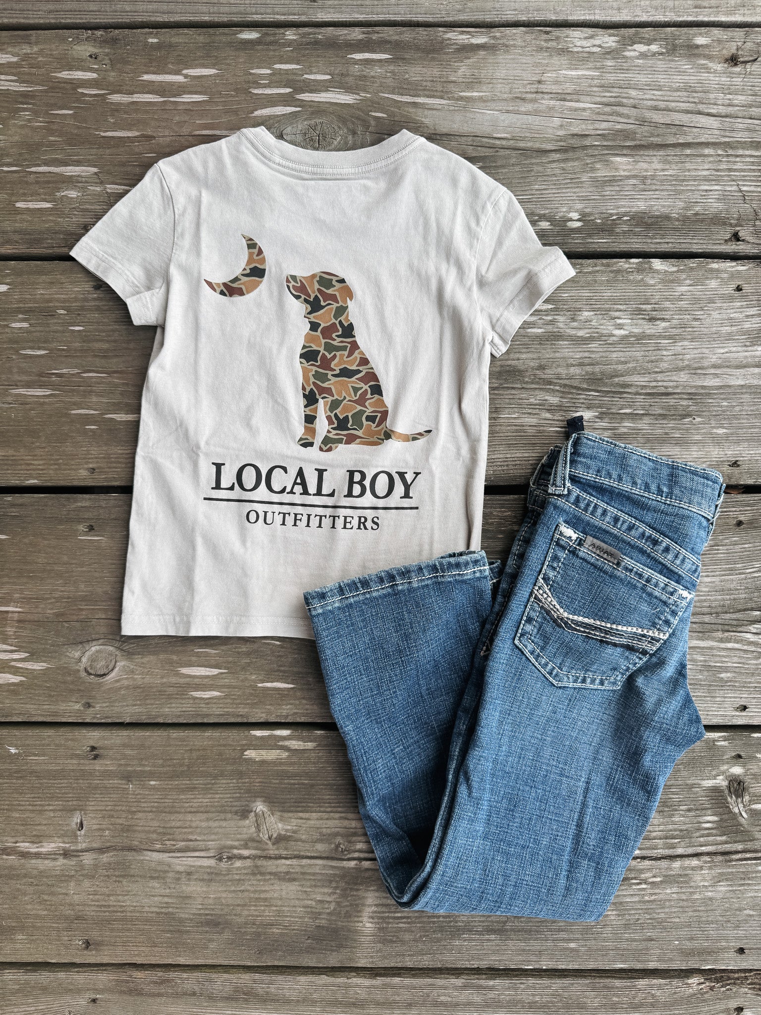 Ariat Boy's B4 Relaxed August Boot Cut Jeans - Image 9