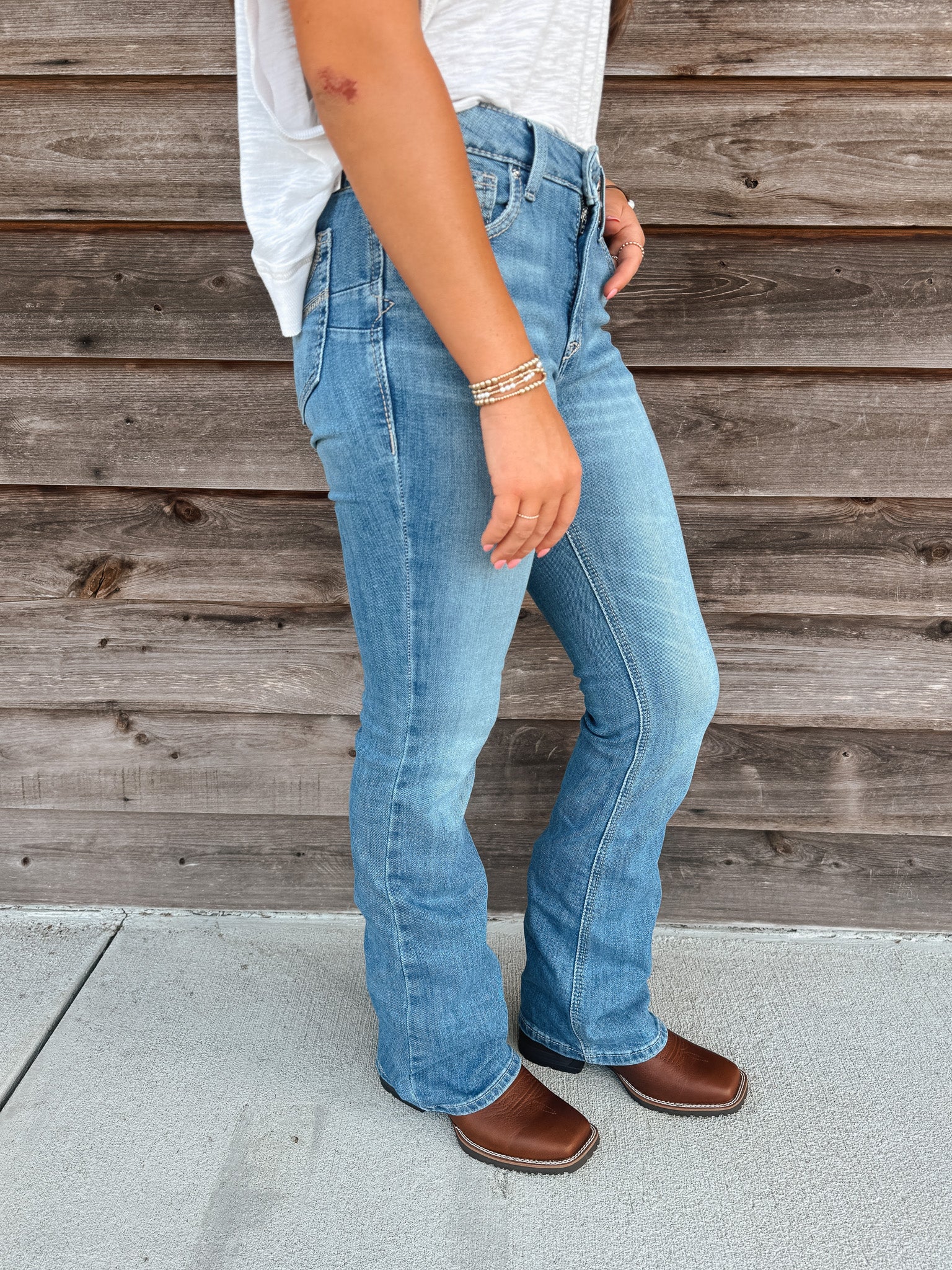 Women's Ariat High Rise Rowyn Boot Cut Jeans - Image 5