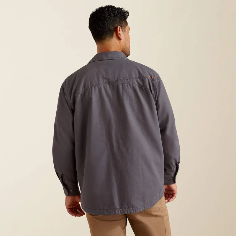 Men's Ariat Rebar Canvas Shirt Jacket - Image 3
