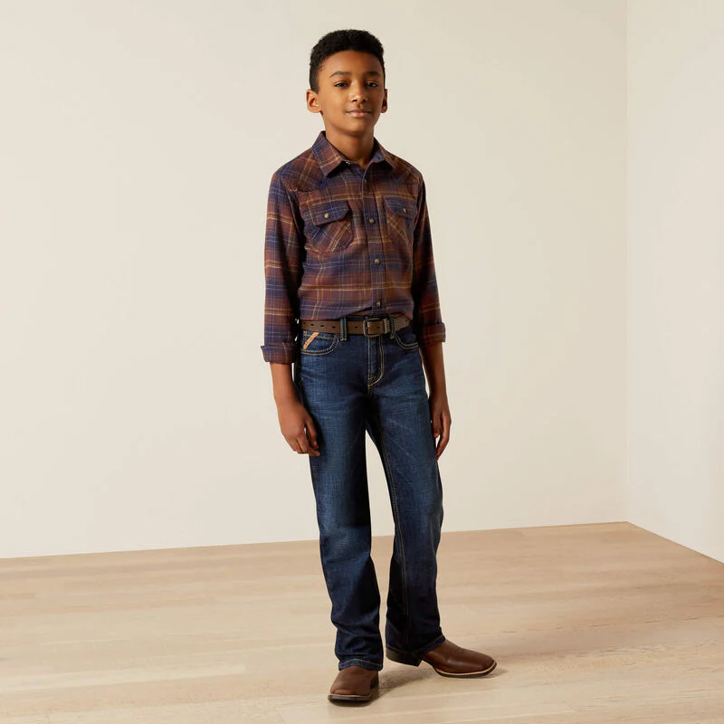 Youth Ariat Harleigh Retro Classic Fit Shirt - Image 3