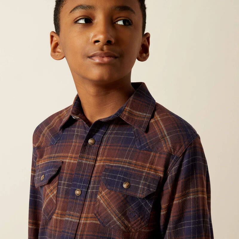 Youth Ariat Harleigh Retro Classic Fit Shirt - Image 4
