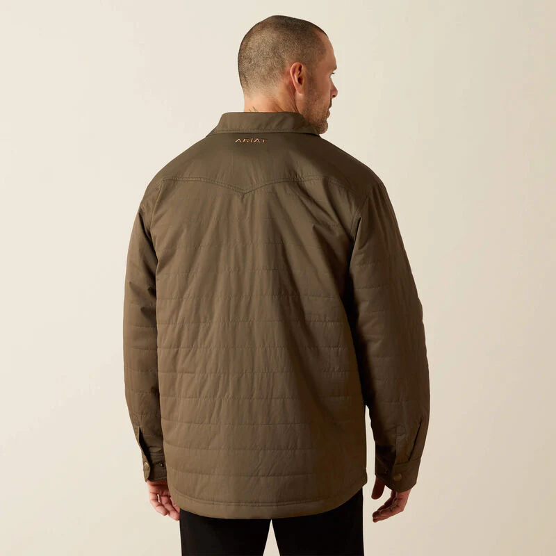Men's Ariat Quilted Shirt Jacket - Image 3