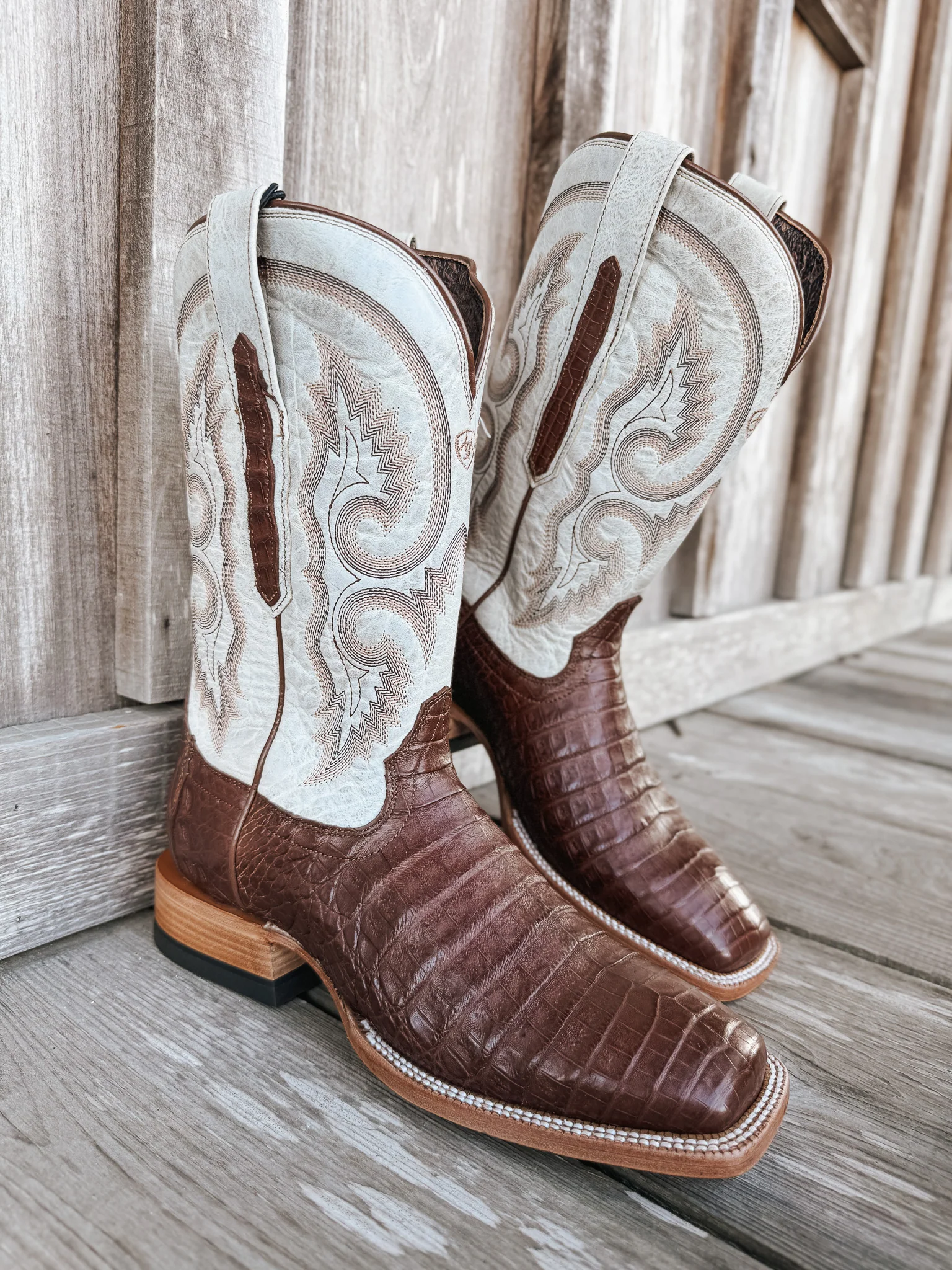Men's Ariat Classic Callen Wide Square Toe Western Boots - Image 19