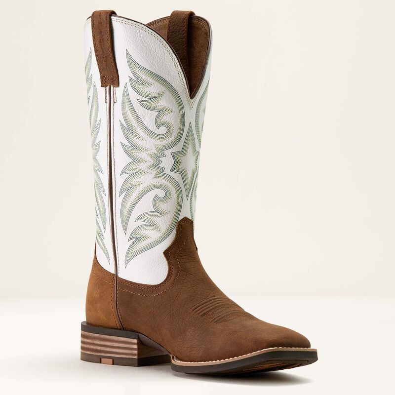 Men's Ariat Ricochet Wide Square Toe Cowboy Boots - Image 9