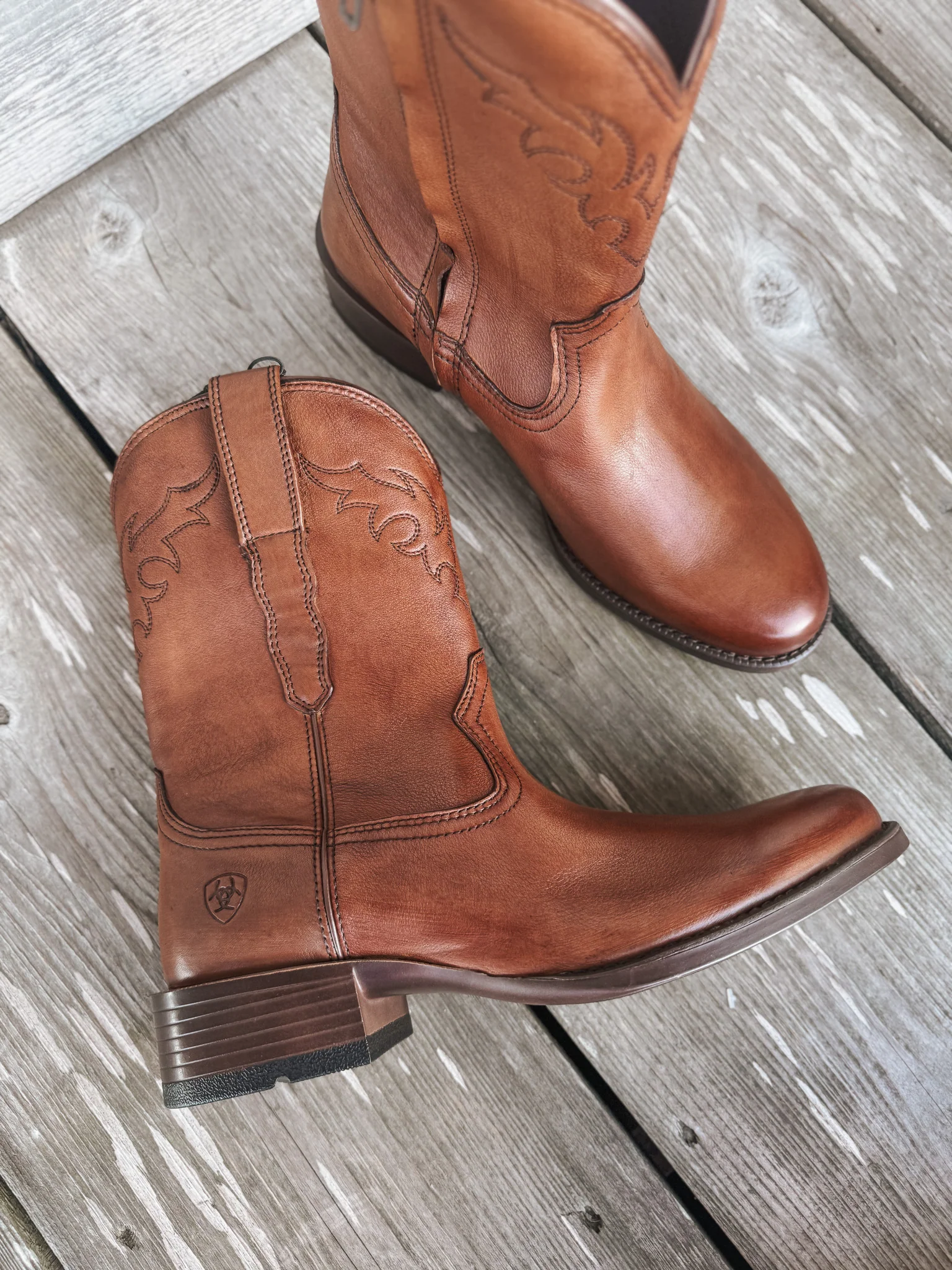 Men's Ariat Sonoro Roper Toe Western Boots - Image 8