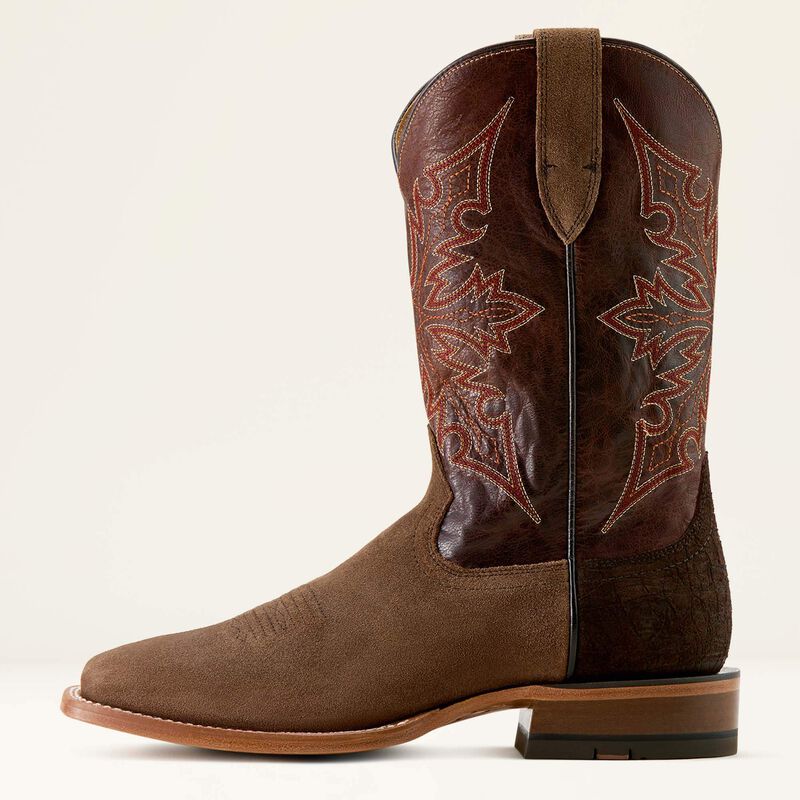 Men's Ariat Circuit Gritty Wide Square Toe Cowboy Boots - Image 11