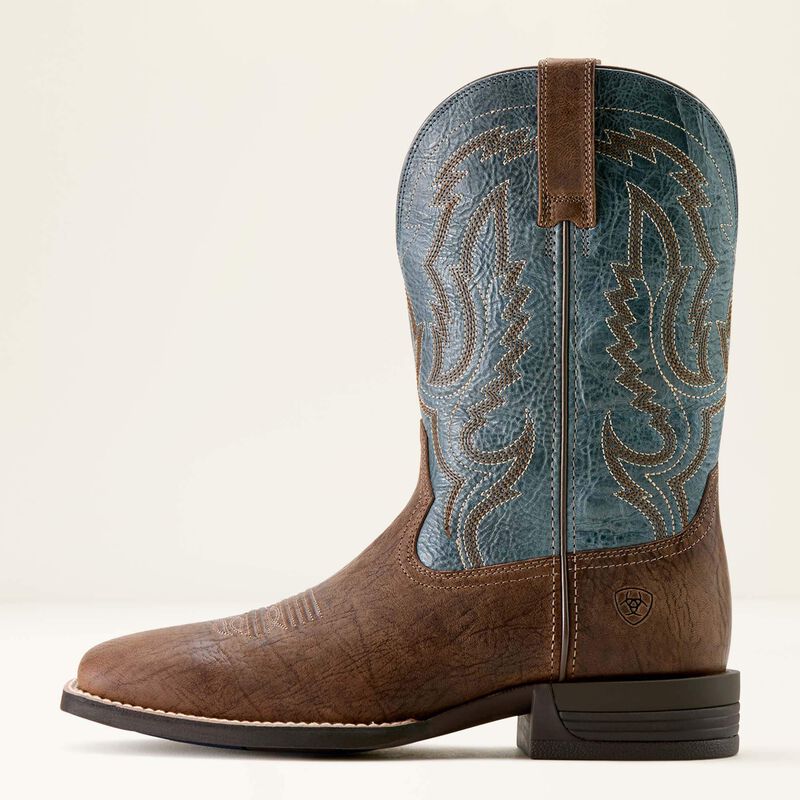 Men's Ariat Steadfast Wide Square Toe Cowboy Boots - Image 2