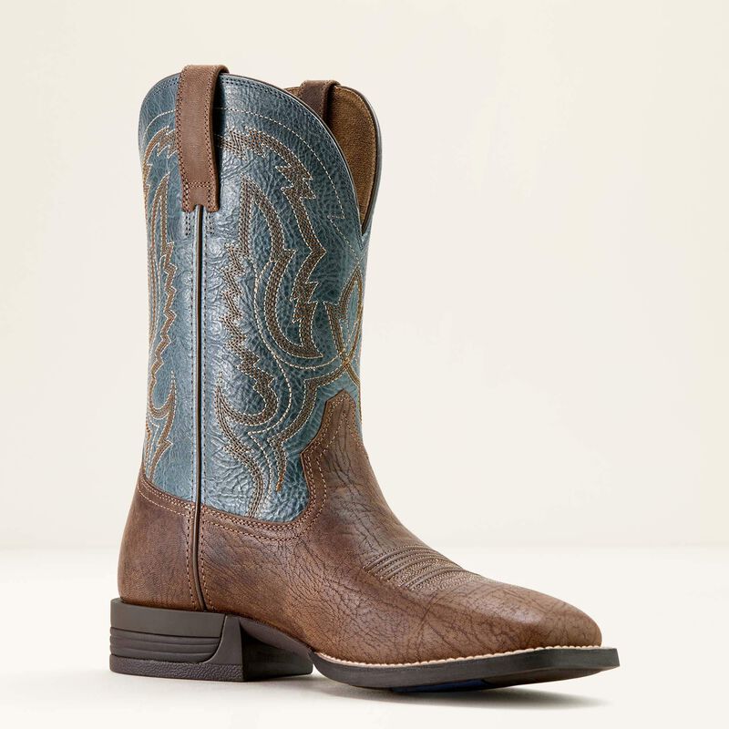 Men's Ariat Steadfast Wide Square Toe Cowboy Boots - Image 6