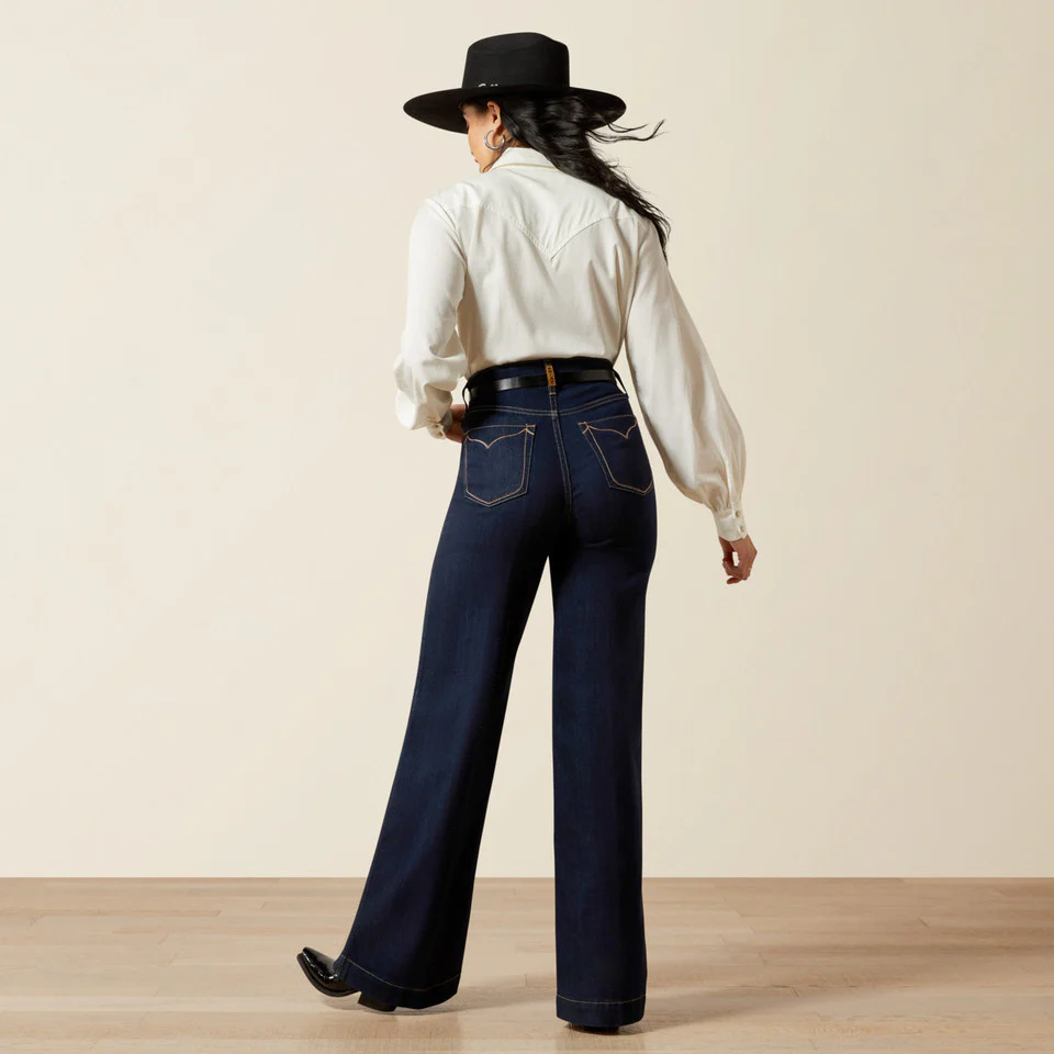 Ariat Women's Ultra High Rise Veronica Wide Leg Jeans - Image 5