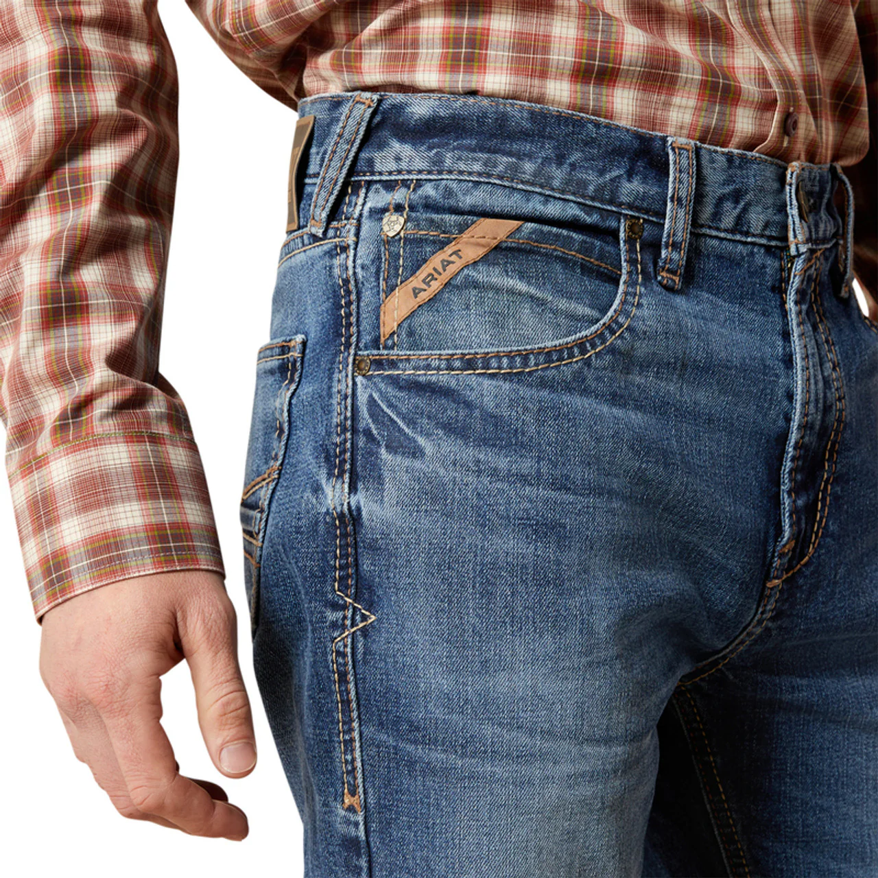 Men's Ariat M7 Slim Rebel Classic Rise Straight Leg Jeans - Image 6