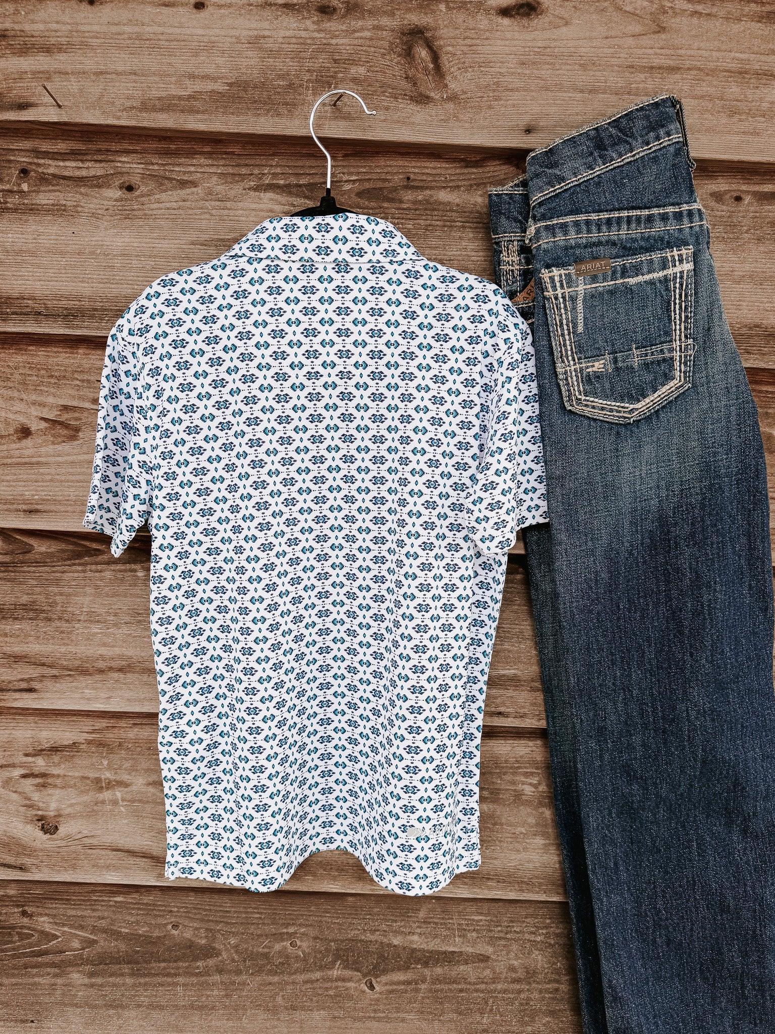 Ariat Youth All Over Print Polo - Image 6