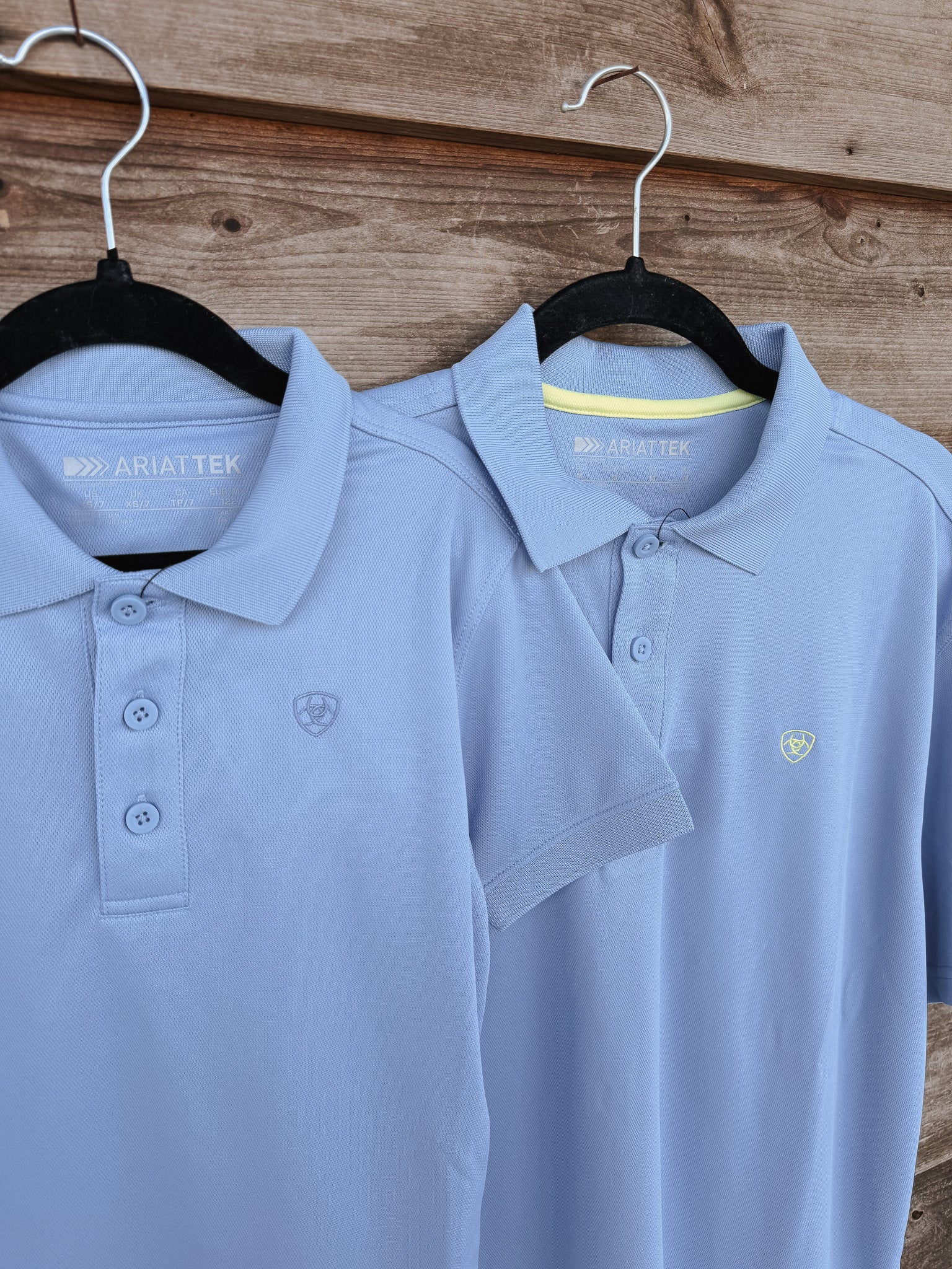 Men's Ariat TEK Polo in Blissful Blue - Image 7