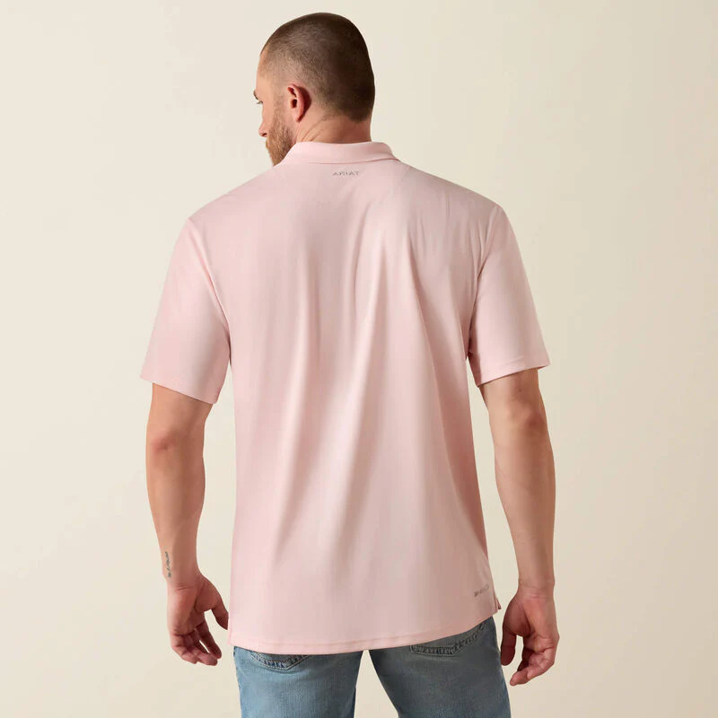 Men's Ariat TEK Polo in Icy Pink - Image 5