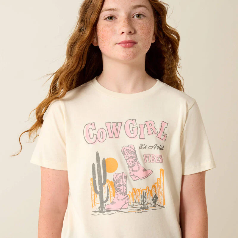 Ariat Girls Cowgirl Vibes T-Shirt - Image 2